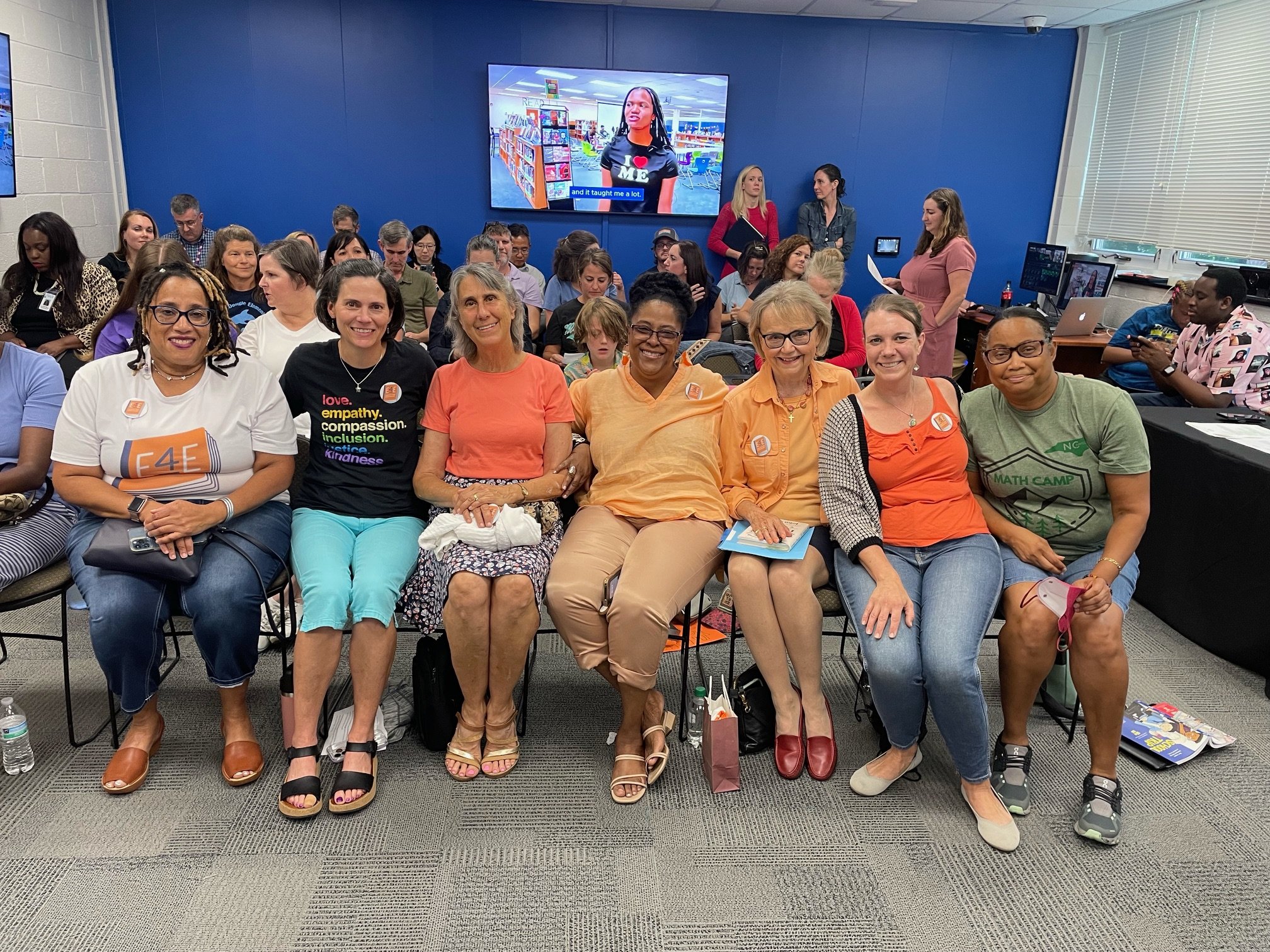E4E members at school board meeting