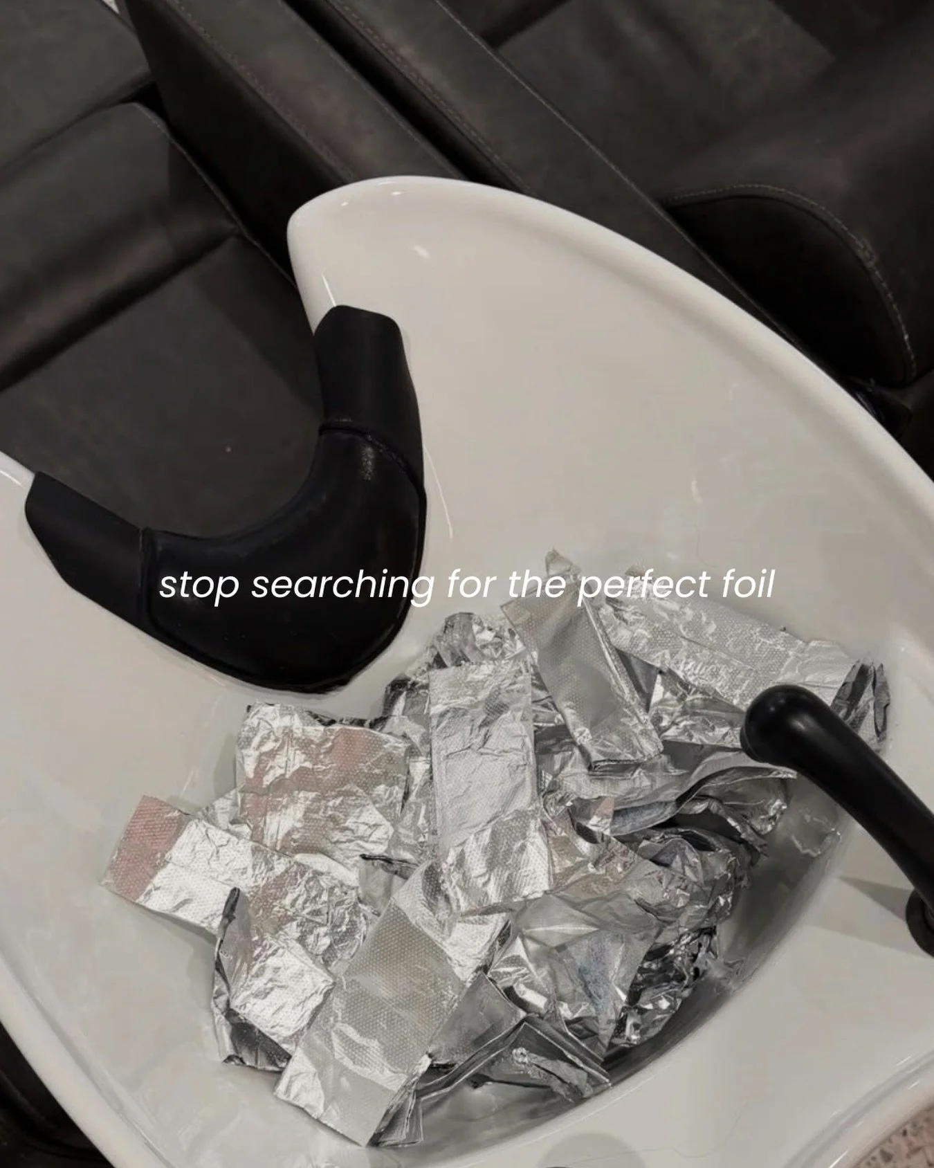 Proof is in the pile ⭐️ Every one of these = a happy blonde.

We&rsquo;ve officially made the switch and @be.foil is the only foil we reach for now ⚡️ Less slipping, cleaner application, and results we&rsquo;re obsessed with.

Treat yourself to 10% o