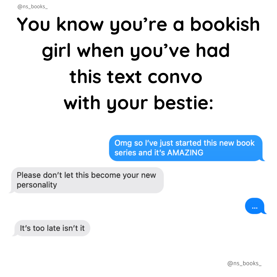 I have multiple personalities and they all centre around books.