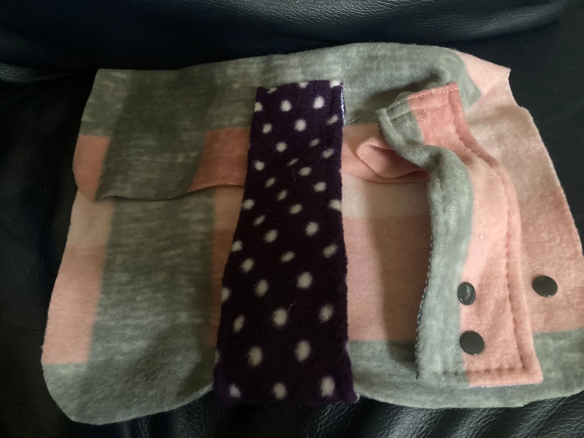 small-xs pink and grey check coat, handmade..jpg