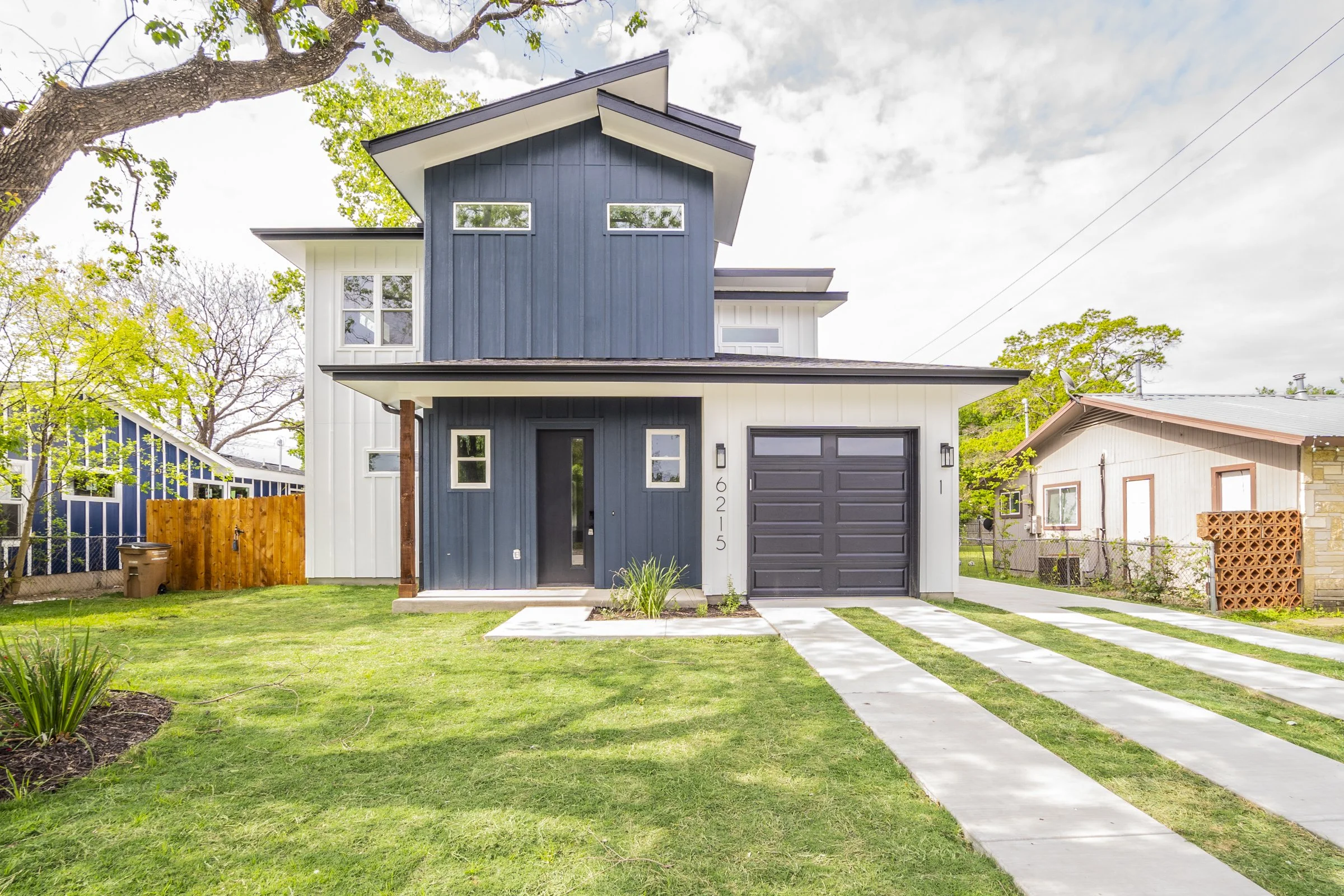 Residential two-unit (Primary + ADU) urban infill development.