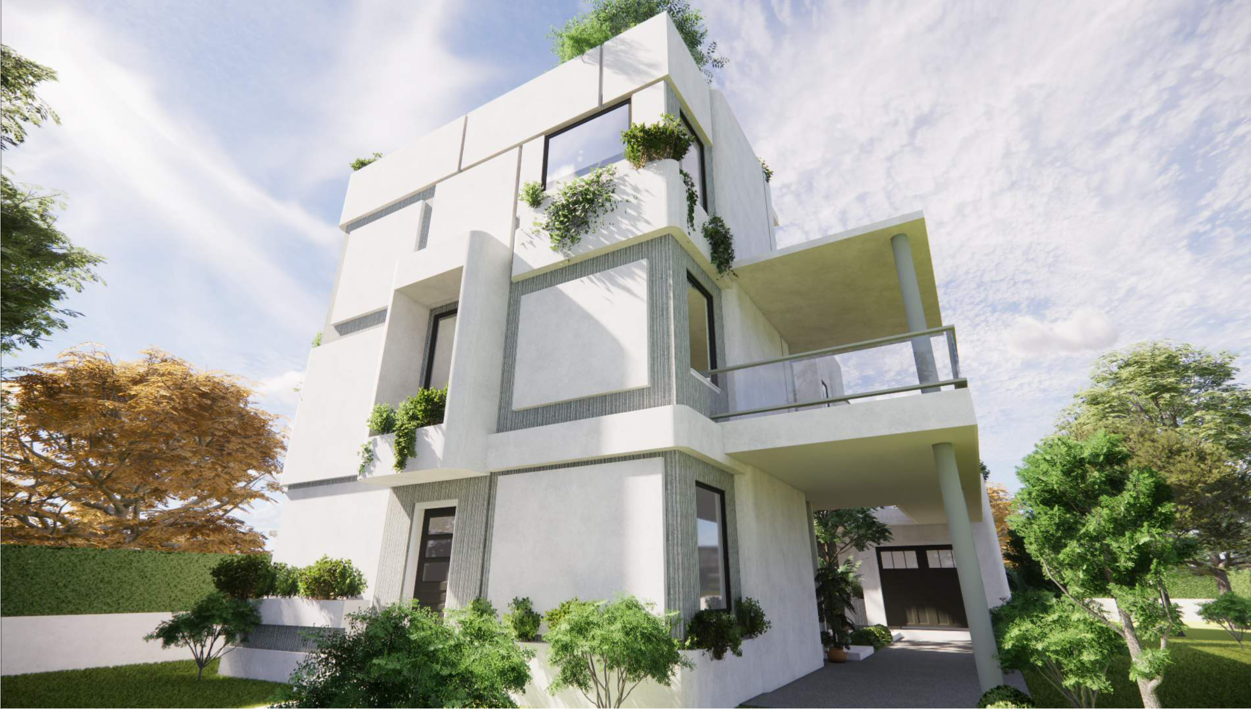 Custom home, duplex.