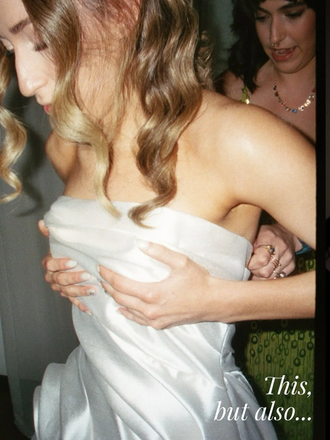 This, but also&hellip;
Yes this moment, this emotion, this picture, but...

Yes elegant, but also real.
Yes digital, but also analogue.
Yes one reaction, but also the other.
Yes a details, but also other details you didn&rsquo;t see.
Yes happy, but a