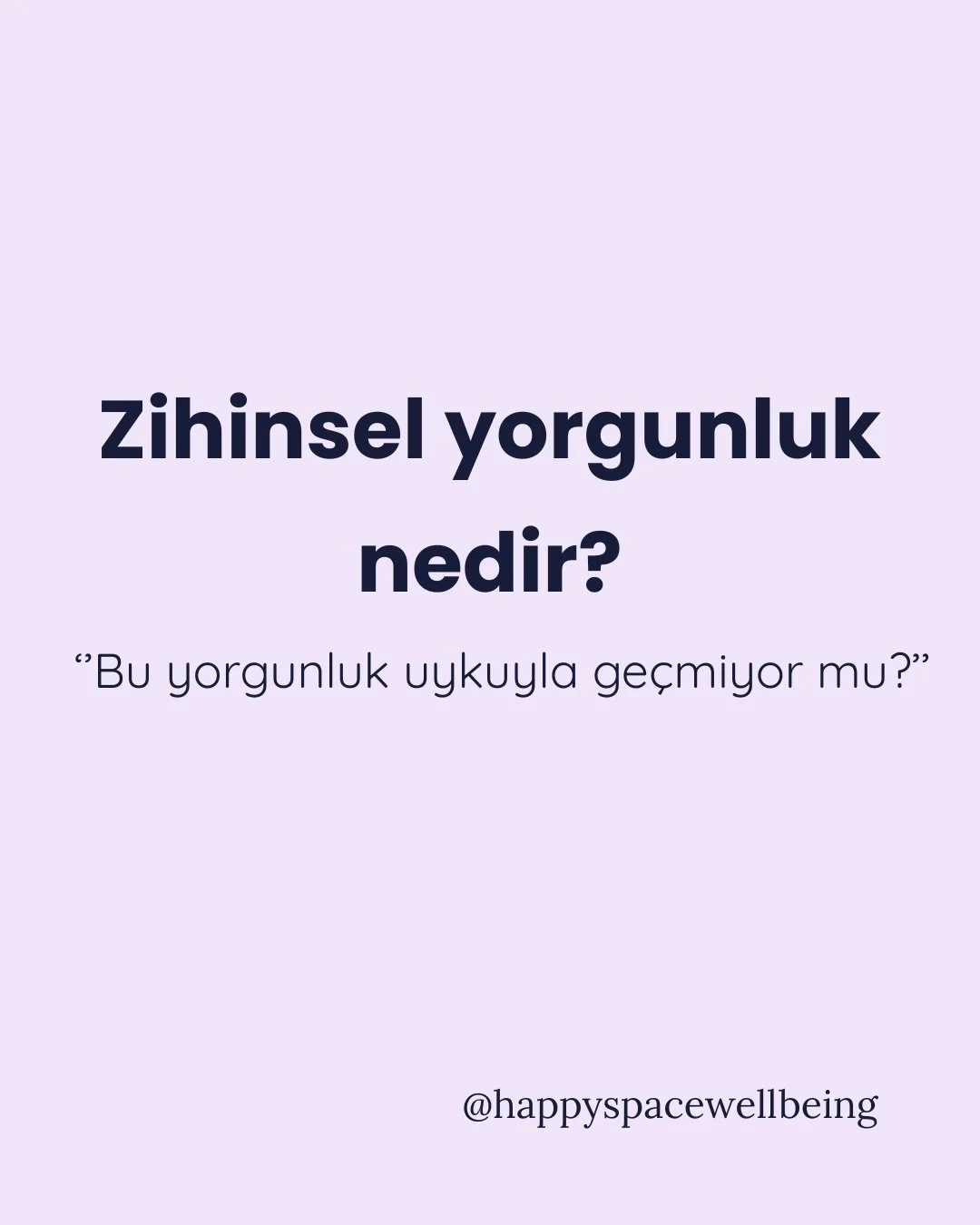 Zihinsel yorgunluk, beynin s&uuml;rekli bilişsel y&uuml;k altında kalmasına verdiği doğal bir tepkidir.✨

Bu bir zayıflık değil; sinir sisteminin dinlenme ihtiyacıdır.
Durmak da iyileştirici bir yanıttır.🌼

#happyspace #mindfulness #wellbeing #farkı