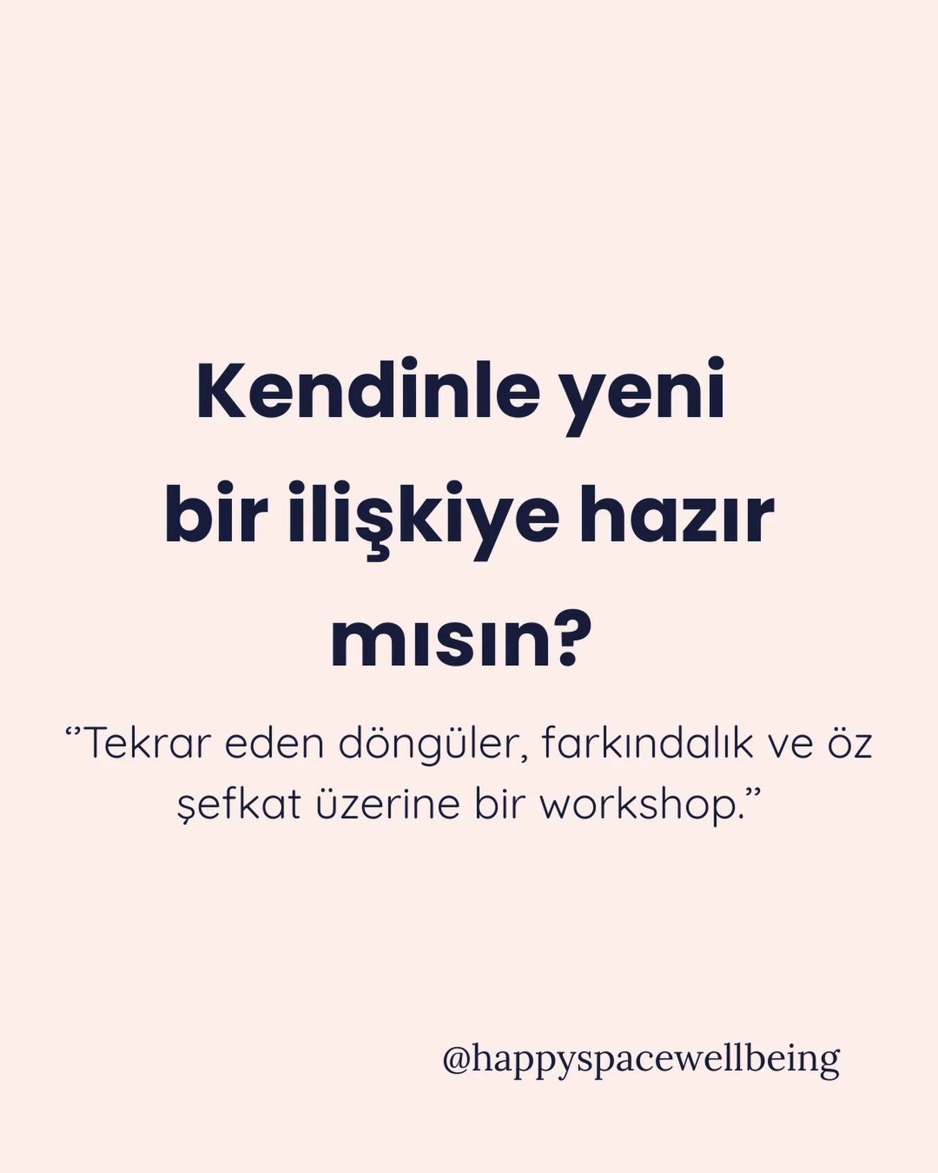 Tekrar eden kalıplarını fark etmek, kendinle daha şefkatli bir ilişki kurmak ve i&ccedil;sel y&ouml;n&uuml;n&uuml; netleştirmek i&ccedil;in tasarlanmış bilimsel ve deneyimsel bir online workshop.🌼

Bu alanda;
i&ccedil;sel ve ilişkisel d&ouml;ng&uuml