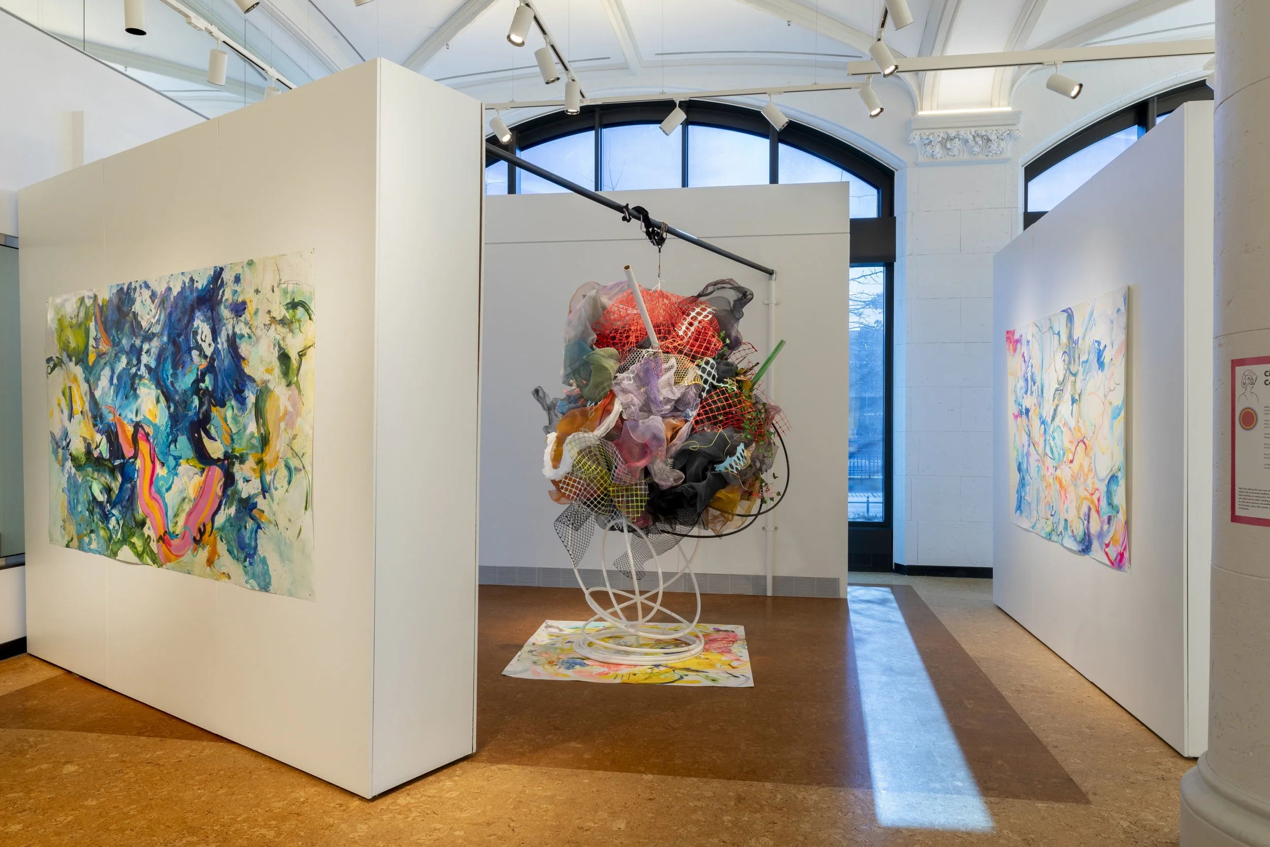 Installation views: "Painting&," January 18-March 8, 2024, Boston University Art Galleries, Boston, MA. All artwork © the artists. Photography by Mel Taing.