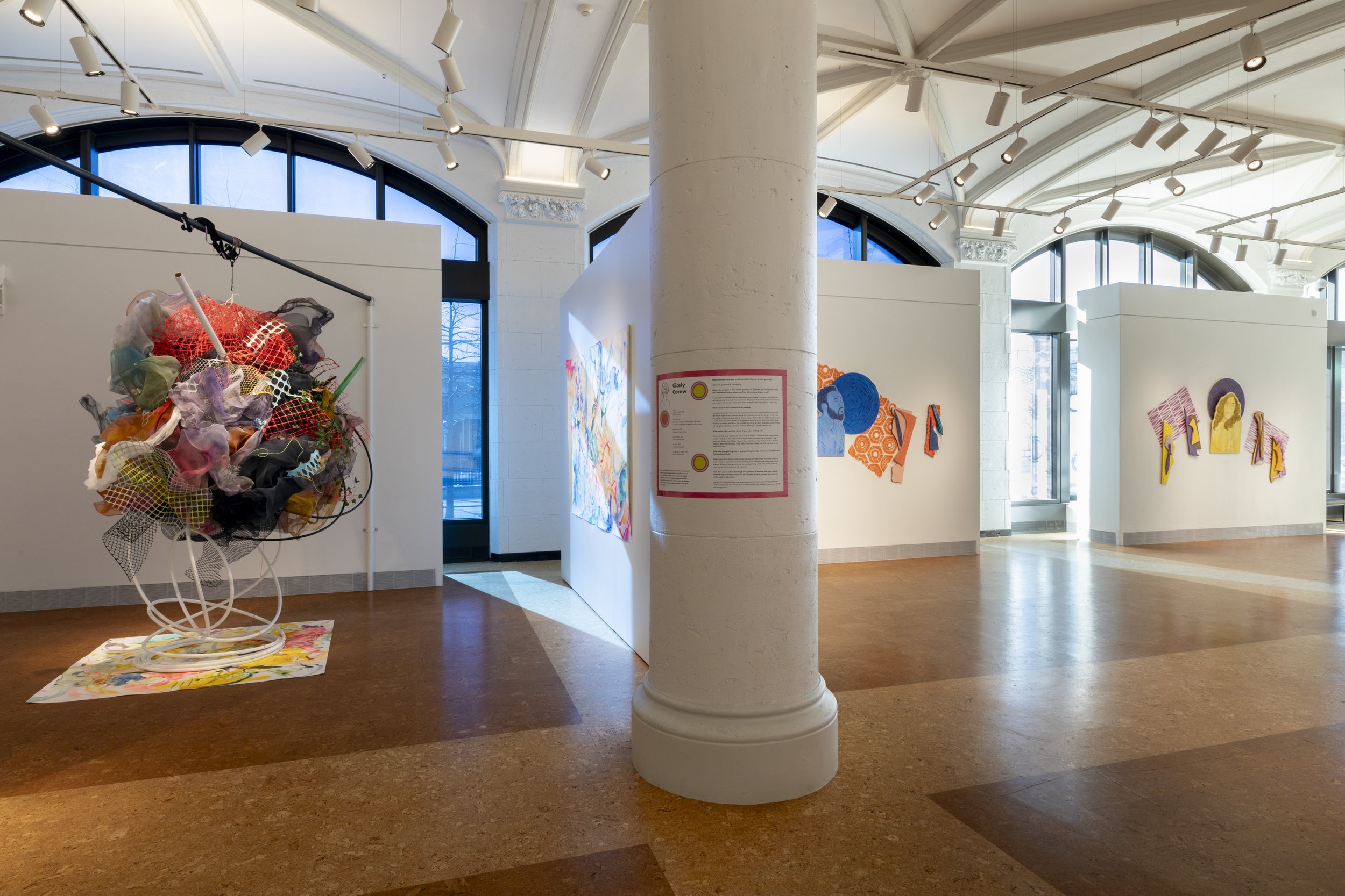 Installation views: "Painting&," January 18-March 8, 2024, Boston University Art Galleries, Boston, MA. All artwork © the artists. Photography by Mel Taing.