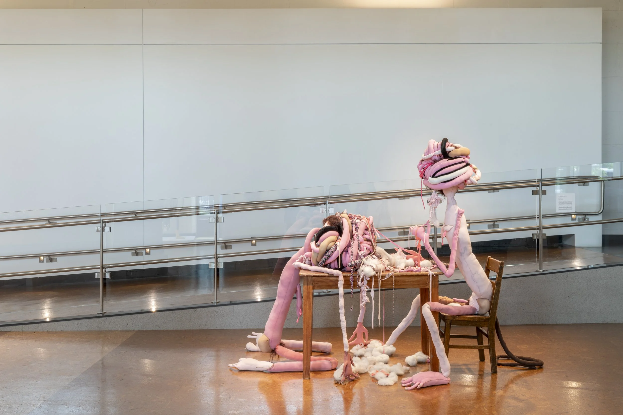 Installation views: "STUFFED", June 15-September 15, 2023, Boston University Art Galleries, Boston, MA. All artwork © the artists. Photography by Mel Taing.