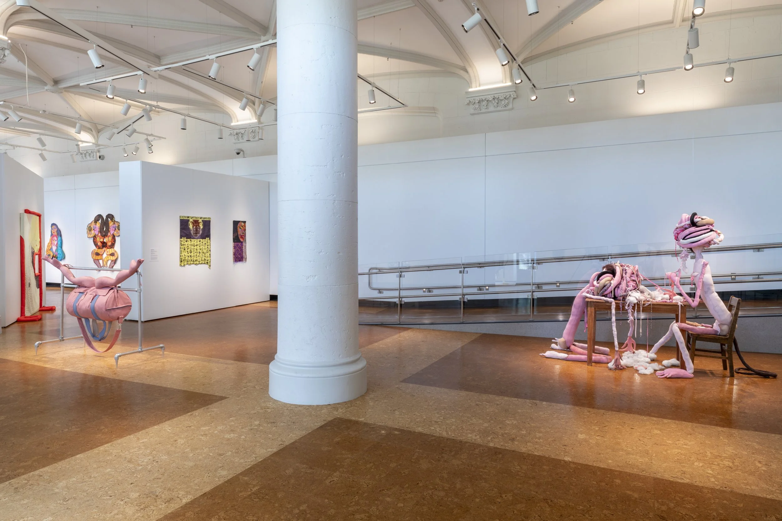 Installation views: "STUFFED", June 15-September 15, 2023, Boston University Art Galleries, Boston, MA. All artwork © the artists. Photography by Mel Taing.