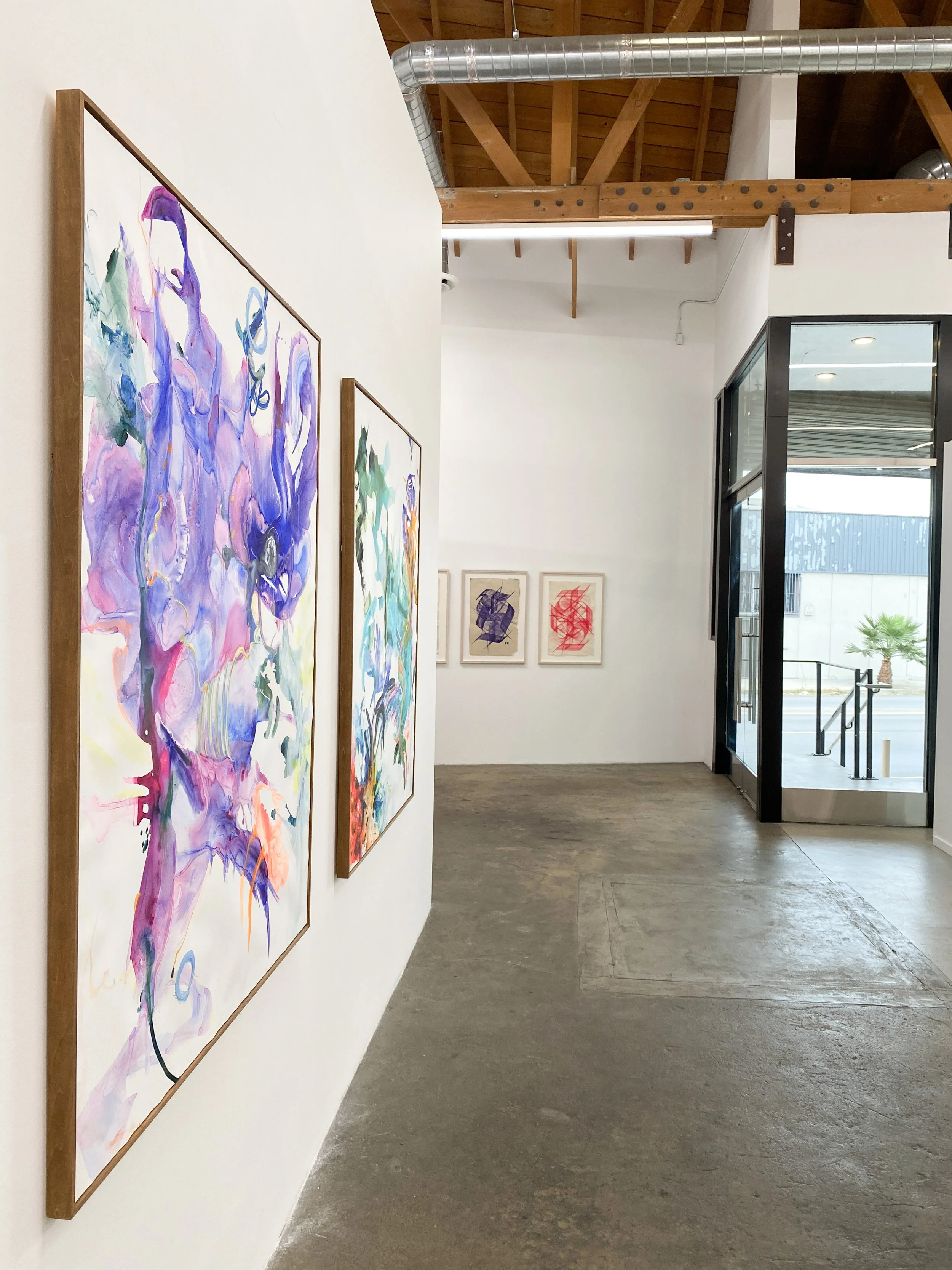 Installation views: "Rehearsal | Cicely Carew & Sneha Shrestha, a.k.a. IMAGINE," November 2-December 21, 2024, Abigail Ogilvy Gallery, Los Angeles, CA. All artwork © the artists. Photography by Abigail Ogilvy Gallery.