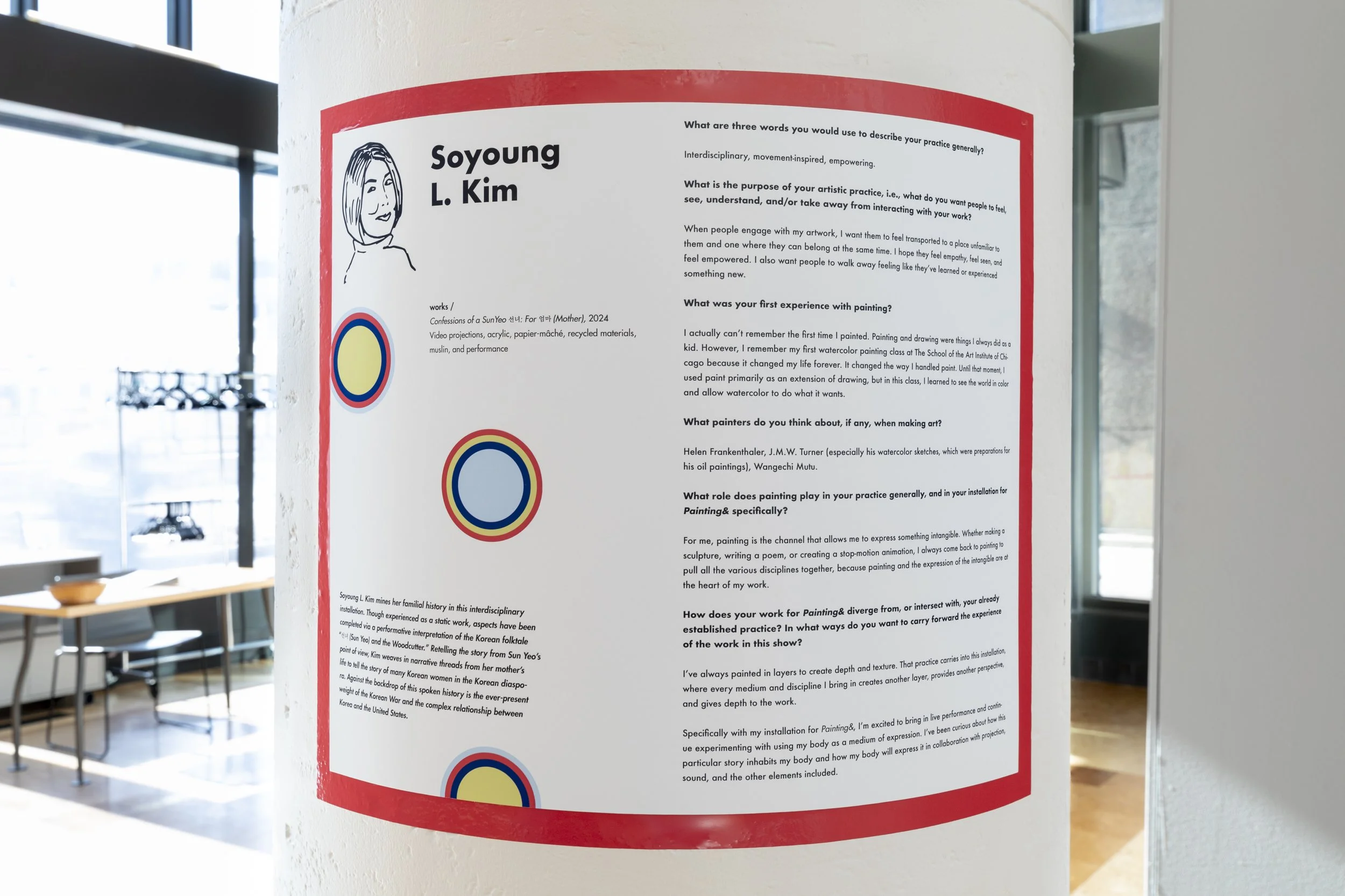 Installation views: "Painting&," January 18-March 8, 2024, Boston University Art Galleries, Boston, MA. All artwork © the artists. Photography by Mel Taing.