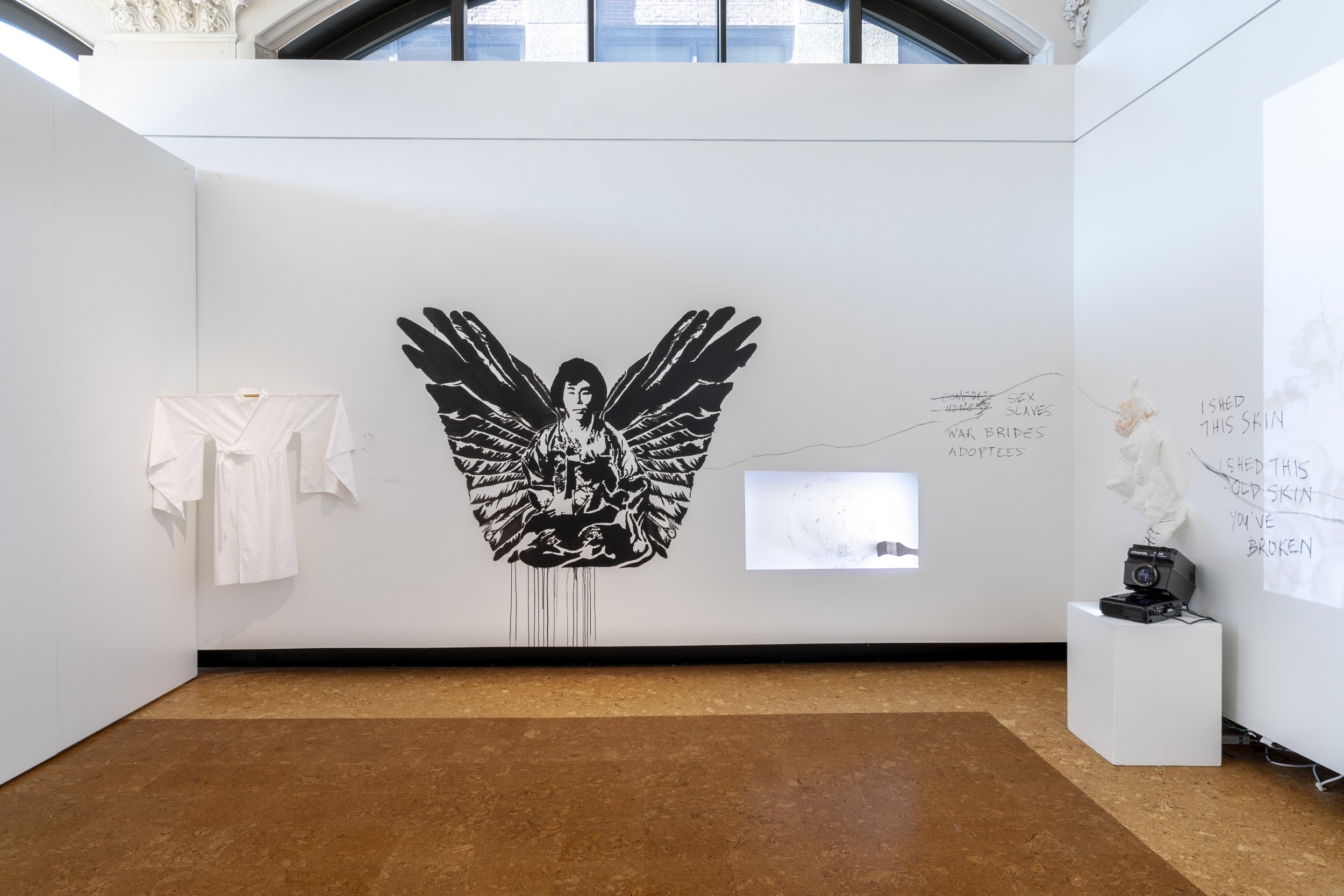 Installation views: "Painting&," January 18-March 8, 2024, Boston University Art Galleries, Boston, MA. All artwork © the artists. Photography by Mel Taing.