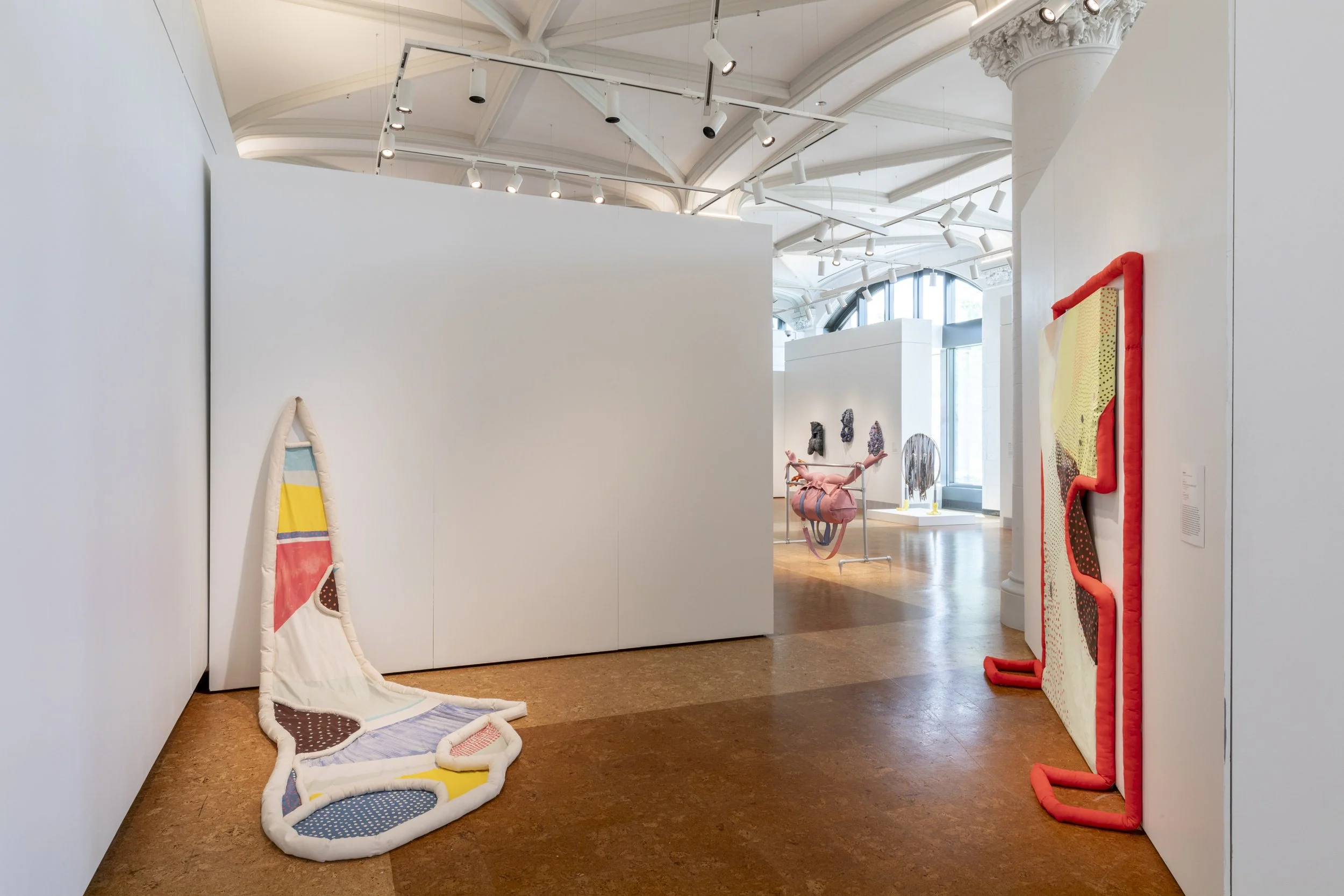 Installation views: "STUFFED", June 15-September 15, 2023, Boston University Art Galleries, Boston, MA. All artwork © the artists. Photography by Mel Taing.