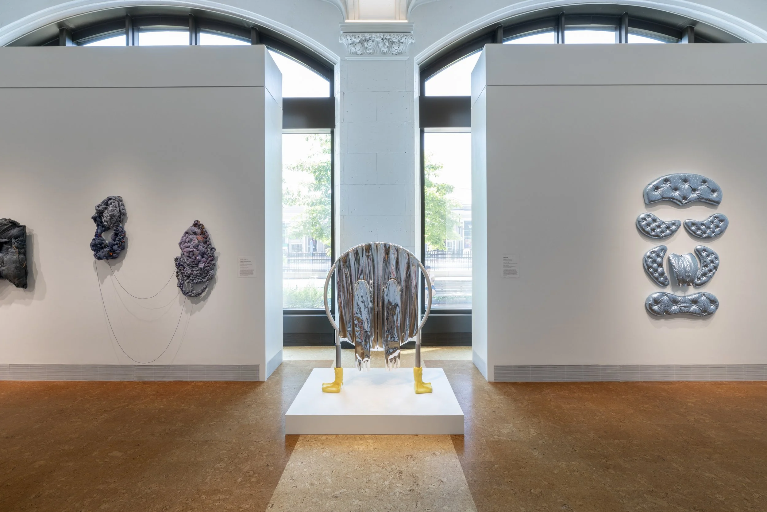 Installation views: "STUFFED", June 15-September 15, 2023, Boston University Art Galleries, Boston, MA. All artwork © the artists. Photography by Mel Taing.