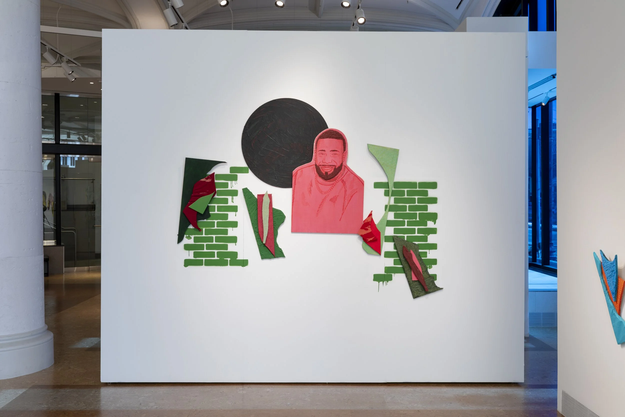 Installation views: "Painting&," January 18-March 8, 2024, Boston University Art Galleries, Boston, MA. All artwork © the artists. Photography by Mel Taing.