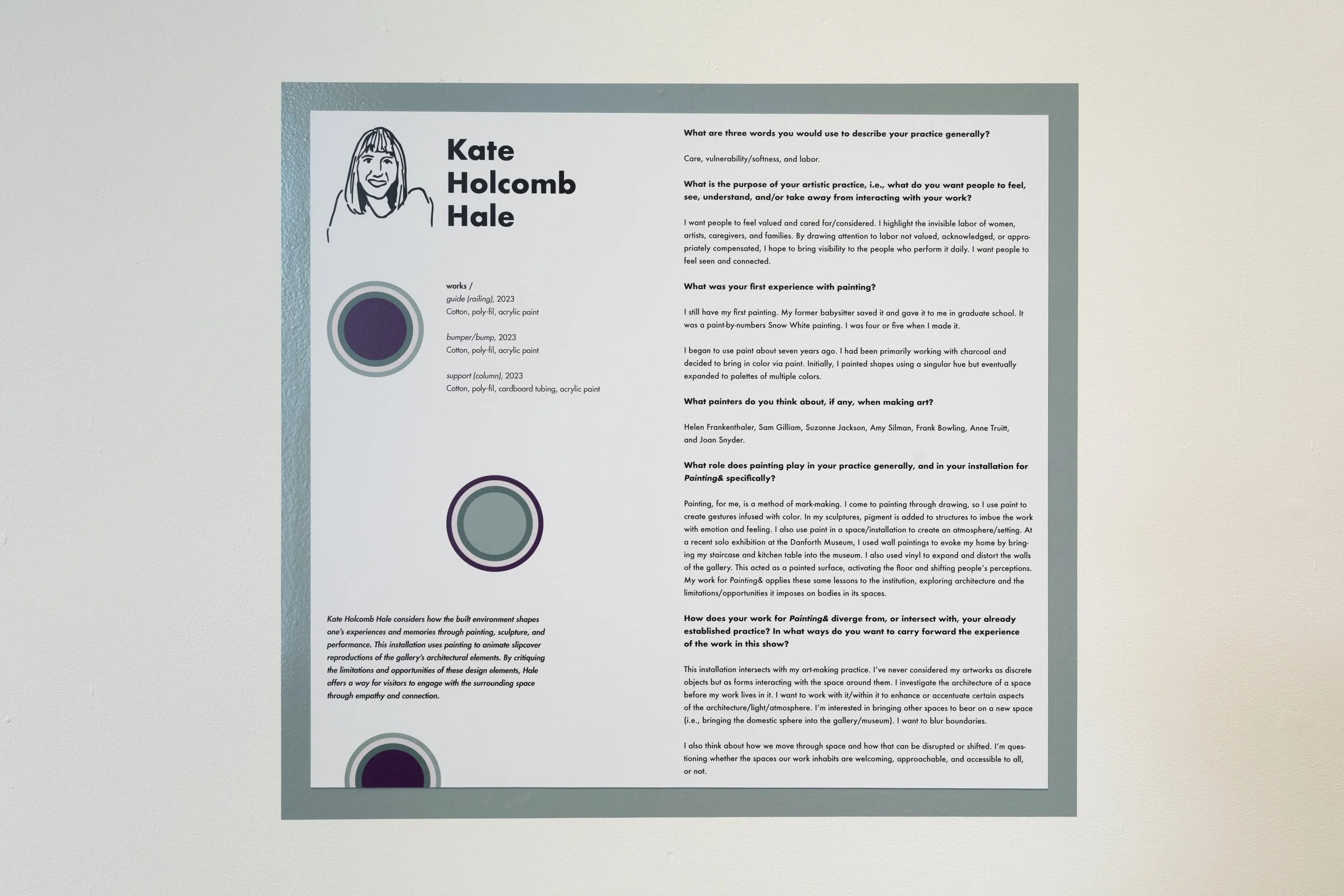 Installation views: "Painting&," January 18-March 8, 2024, Boston University Art Galleries, Boston, MA. All artwork © the artists. Photography by Mel Taing.