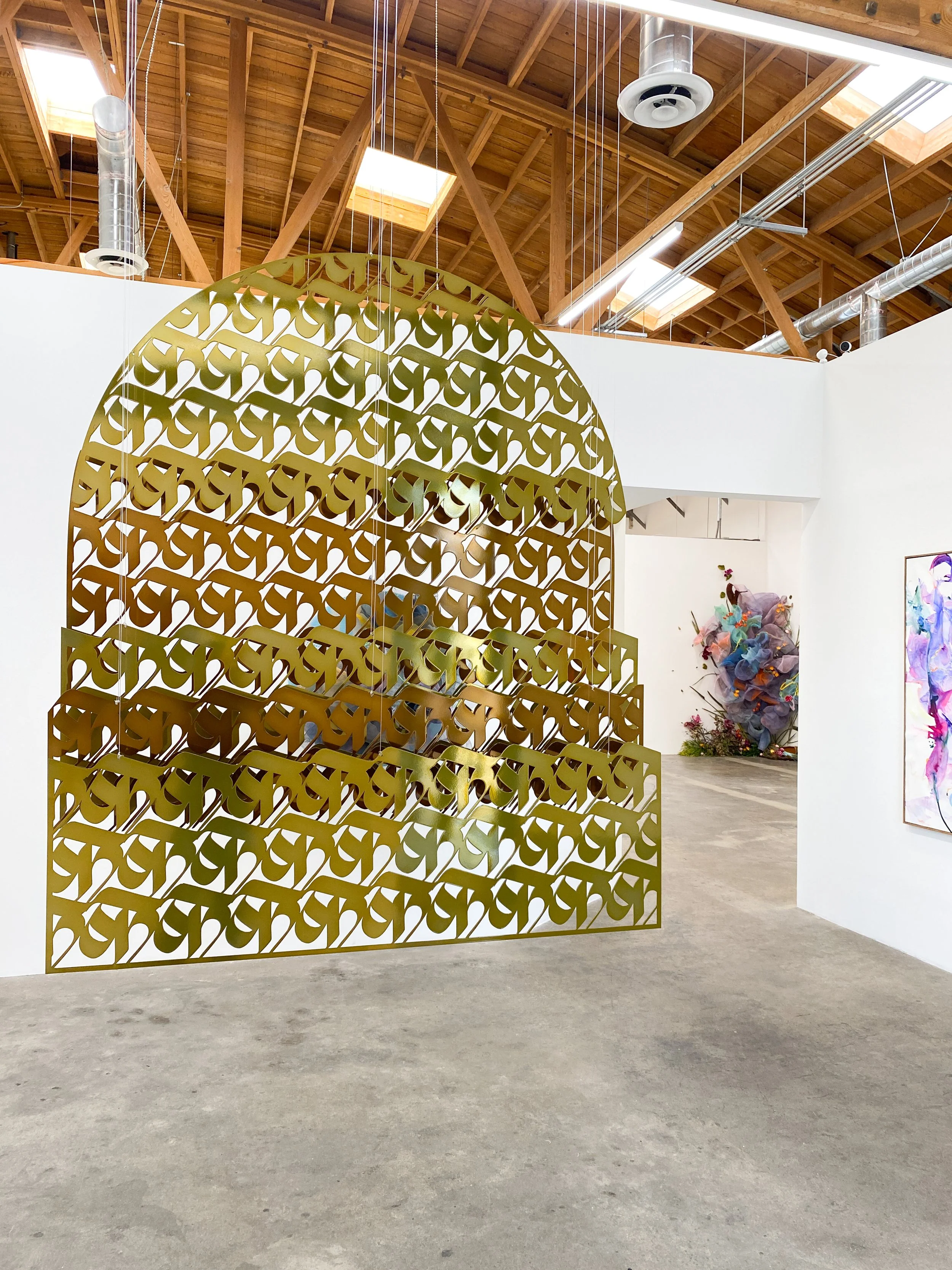 Installation views: "Rehearsal | Cicely Carew & Sneha Shrestha, a.k.a. IMAGINE," November 2-December 21, 2024, Abigail Ogilvy Gallery, Los Angeles, CA. All artwork © the artists. Photography by Abigail Ogilvy Gallery.