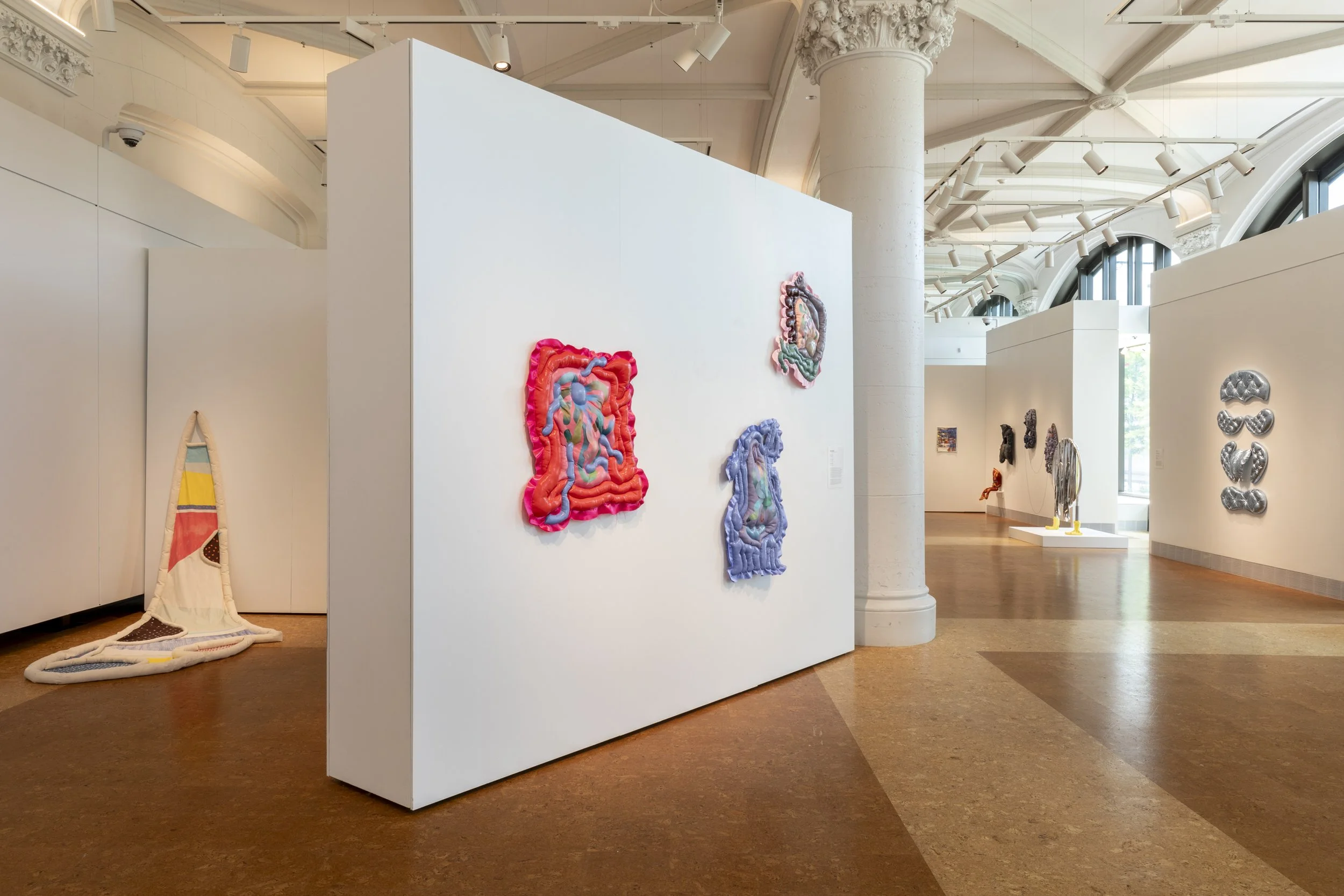 Installation views: "STUFFED", June 15-September 15, 2023, Boston University Art Galleries, Boston, MA. All artwork © the artists. Photography by Mel Taing.