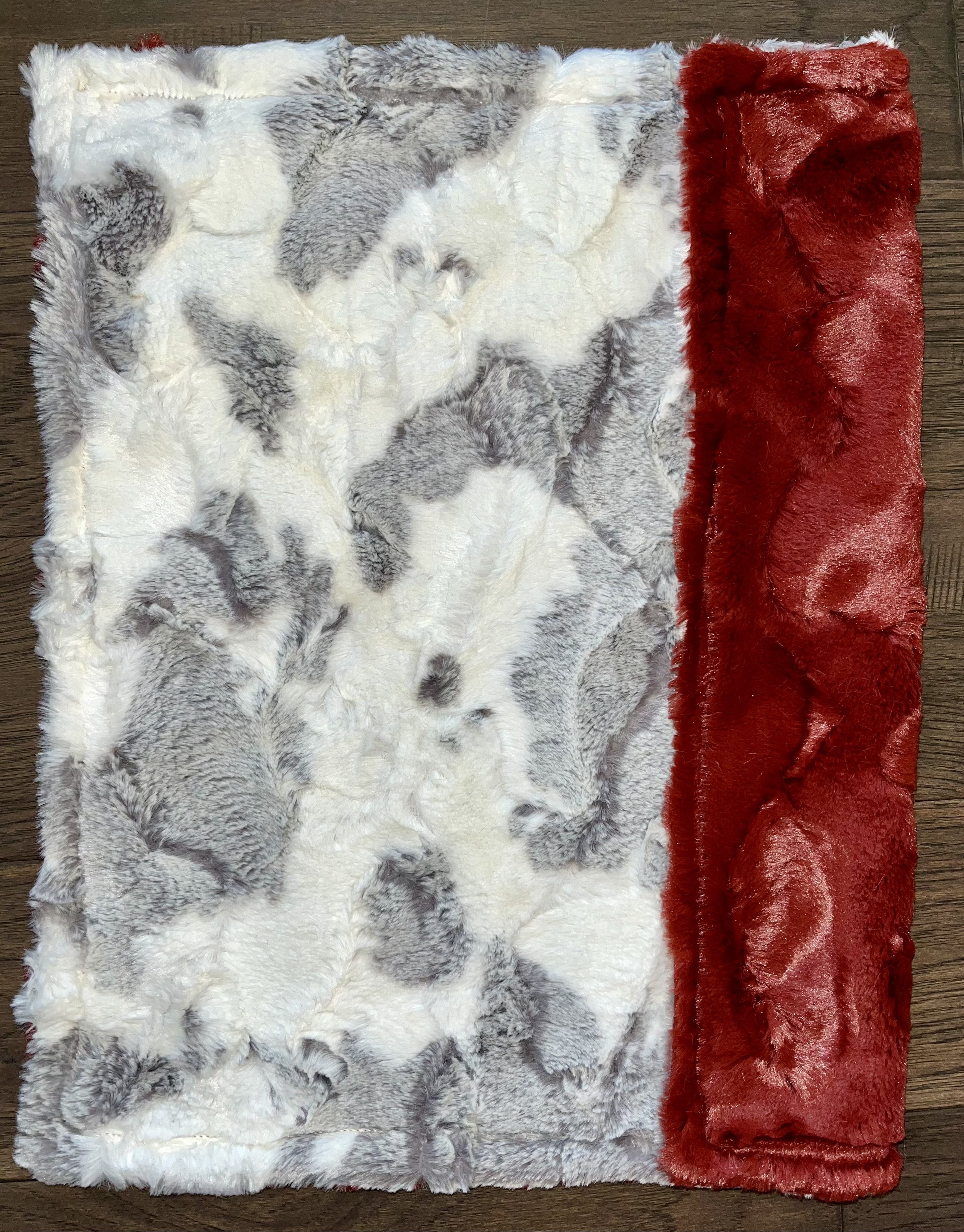 Graphite Baby Calf with Spice Hide Lovey