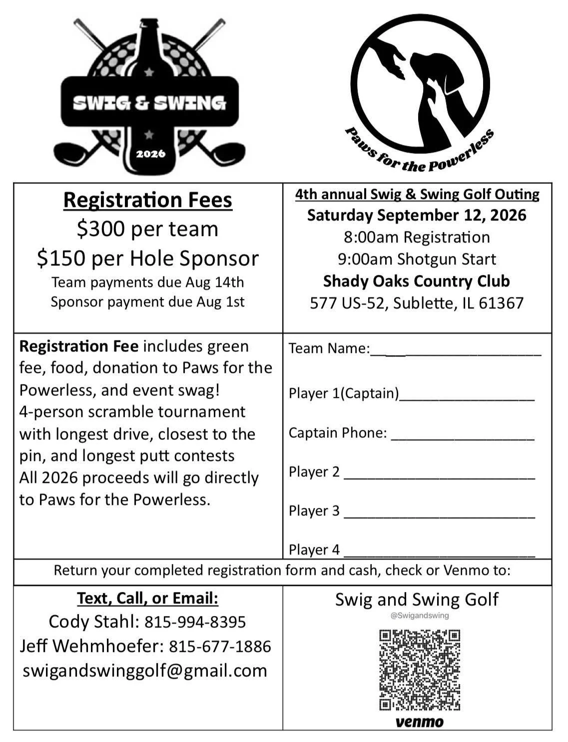 Swig & Swing Charity Golf Outing