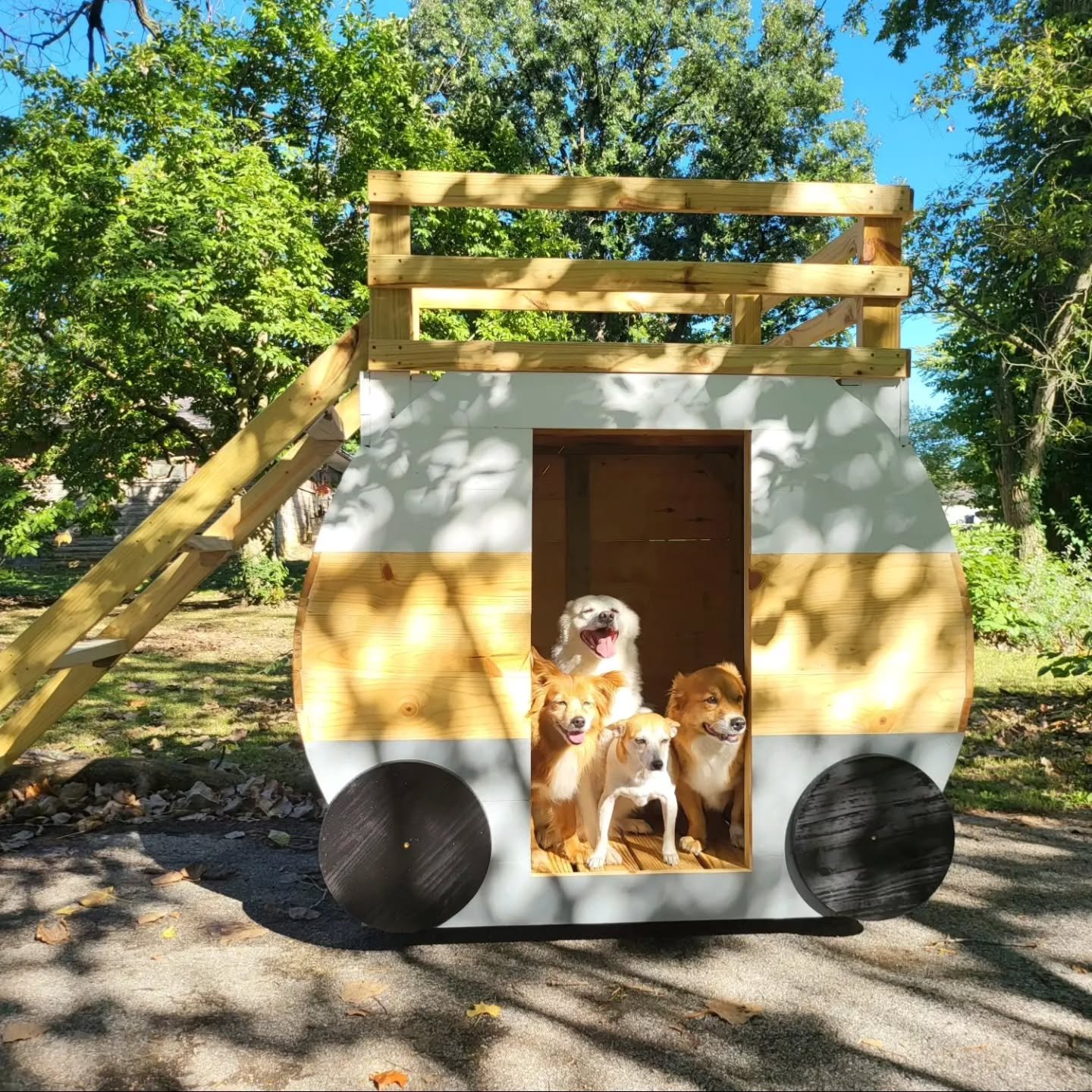 Mini camper playhouses, great for the kiddos or doggos!

#play #playbasedlearning #broadripple #indianapolis #indysmallbusiness #outside #awesome #preschoolactivities #kids #woodworking #kidsroom #christmas #christmasgifts #montessori #climb