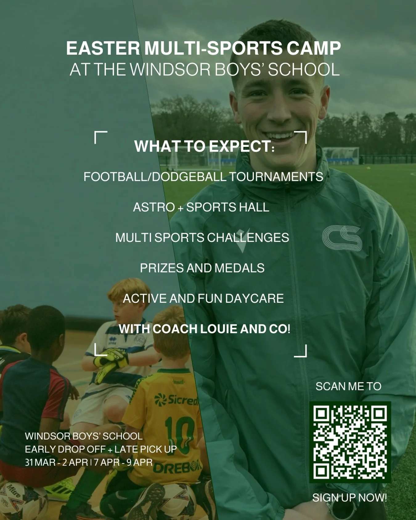 Everything you need to know about our NEW easter camp, based at The Windsor Boys School. 

For more information visit the link in our bio🔗