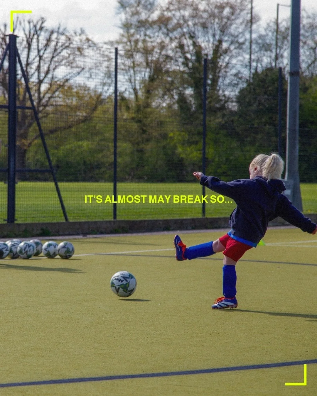May your may break be filled with peace &amp; quiet whilst your little ones are having fun, being social &amp; staying active! 

Now we can&rsquo;t guarantee the weather, but we can guarantee games, tournaments, challenges and so so much more with co