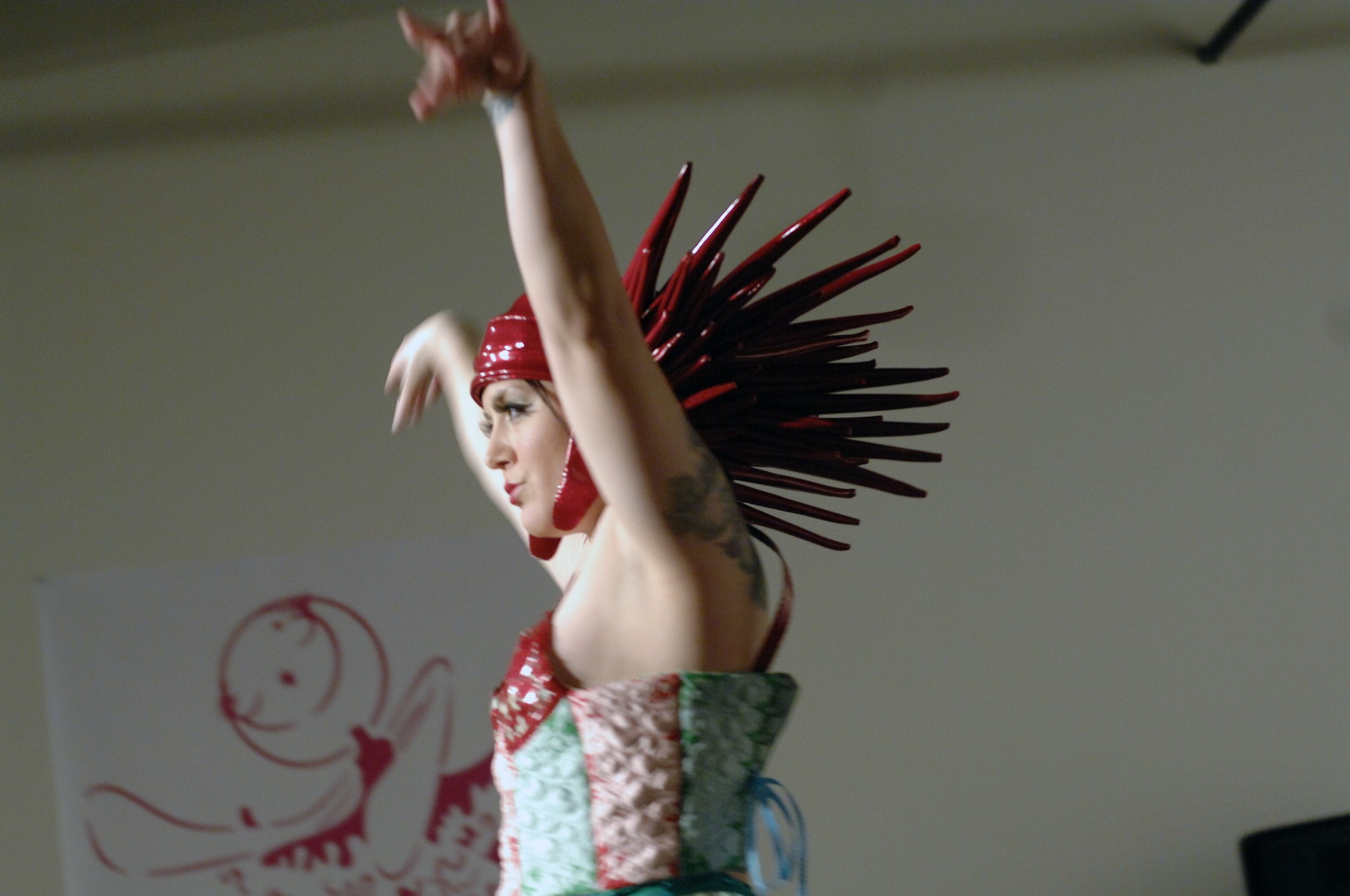 My "Dollmighty" fashion show where I mixed art and fashion into an event hosted at Soo Vac gallery