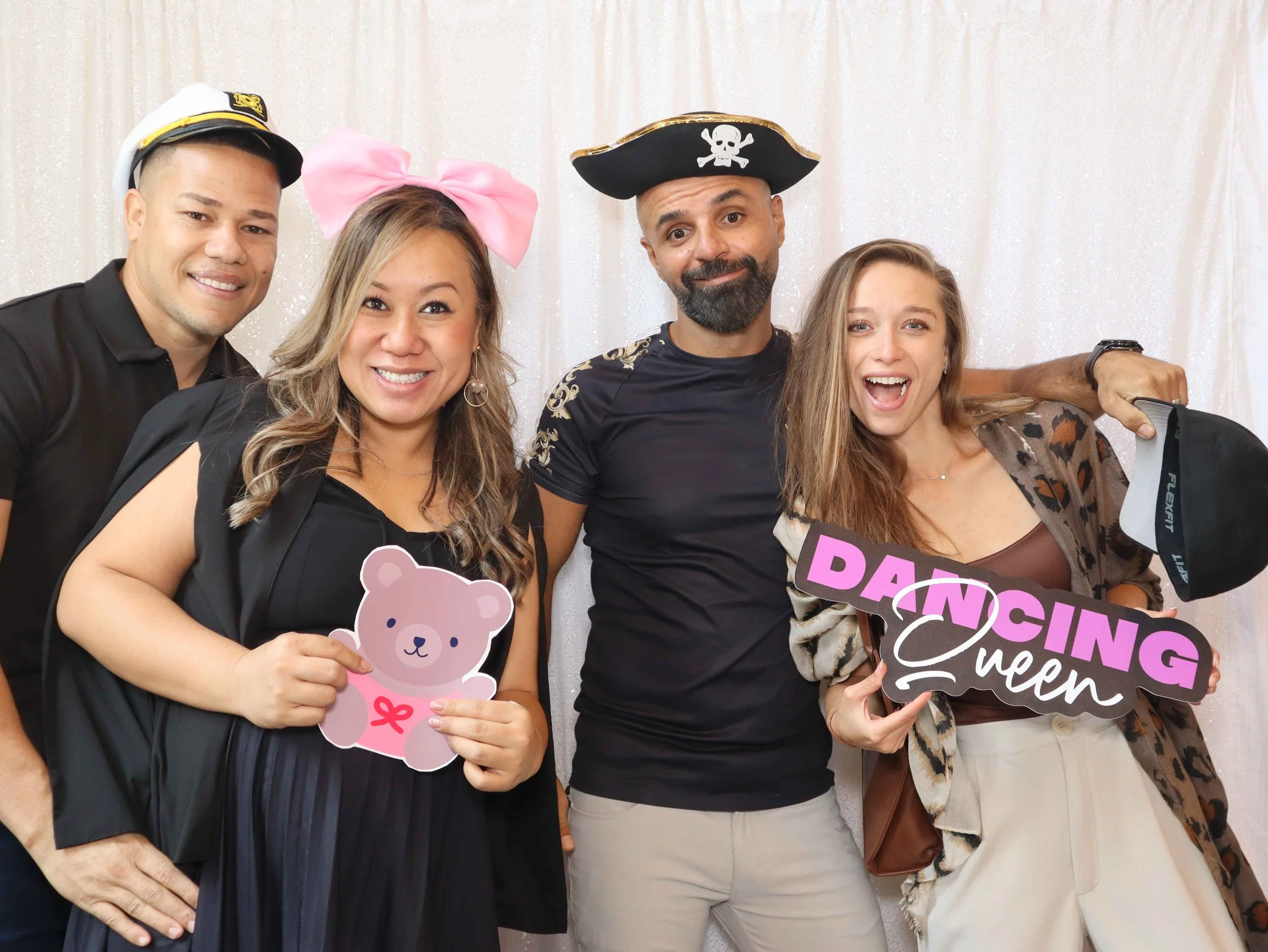 Customized props make the photobooth session even more fun!