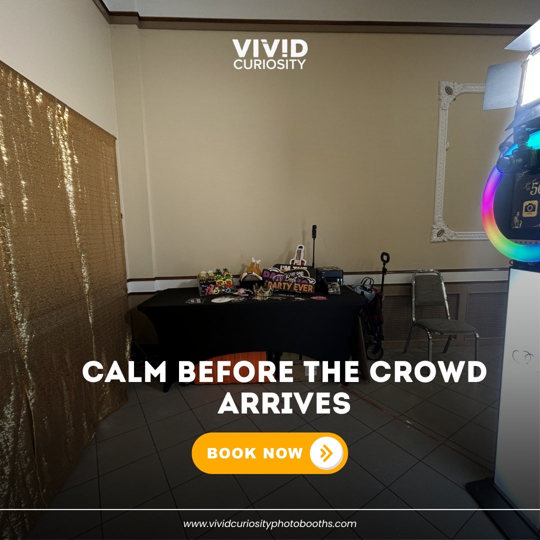 This is our favorite part. The quiet before the celebration. 📸✨

The backdrop is up.
The lighting is tested.
The props are laid out.
The prints are ready.

Everything is calm. Organized. Intentional.

Before guests arrive and the music starts, there