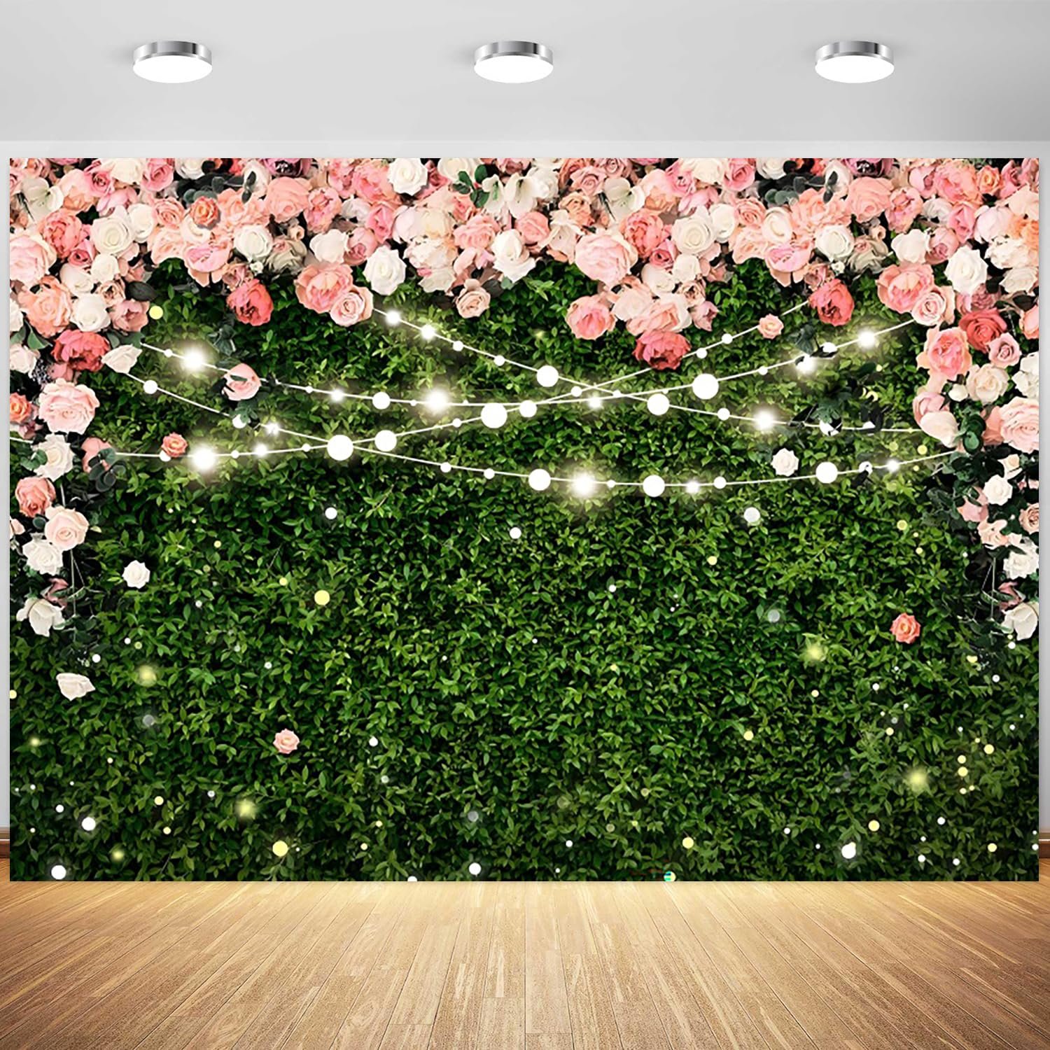 A flower wall setup.