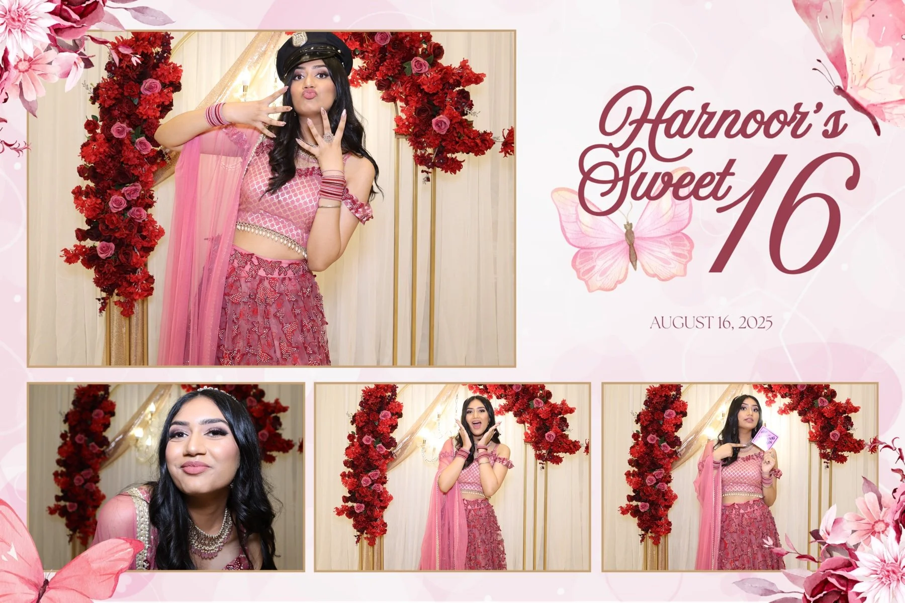 Harnoor’s Sweet 16 | Photobooth Celebration