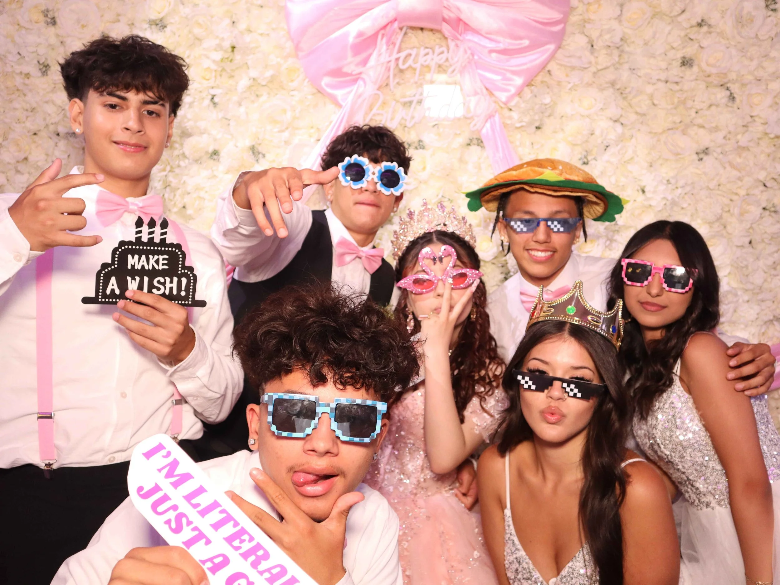 Everyone's inner goofiness is channeled when in front of the photobooth.