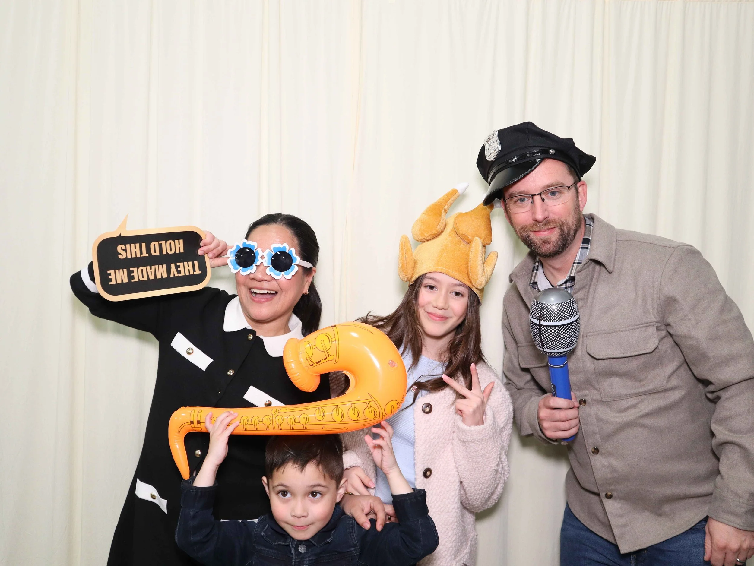 Off-screen, we're also directing the guests to pose, loosen up, and smile!