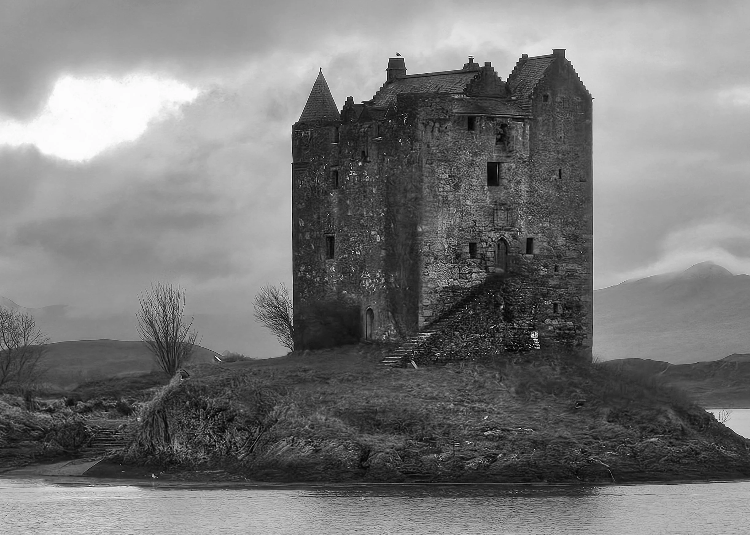 Castle Stalker Black & White