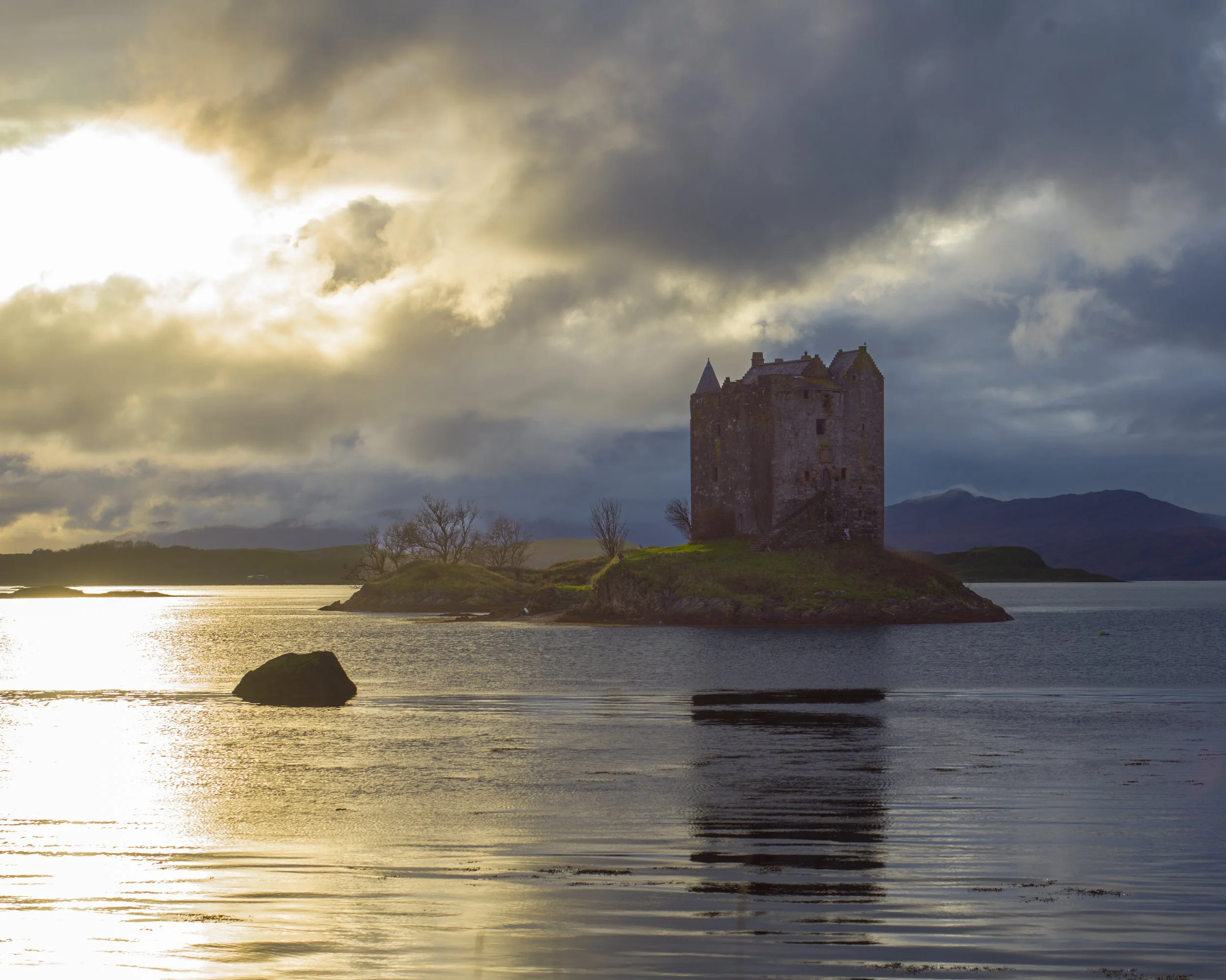 Castle Stalker Sunset