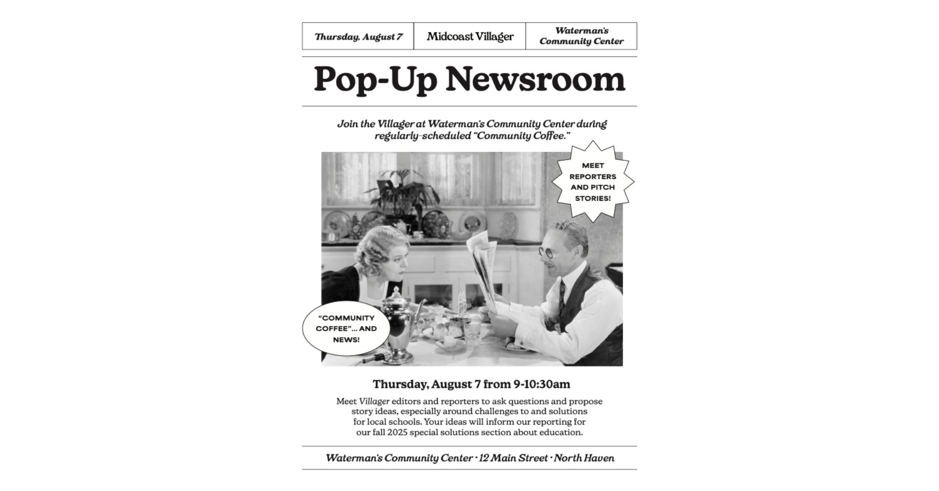 North Haven Pop-Up Newsroom