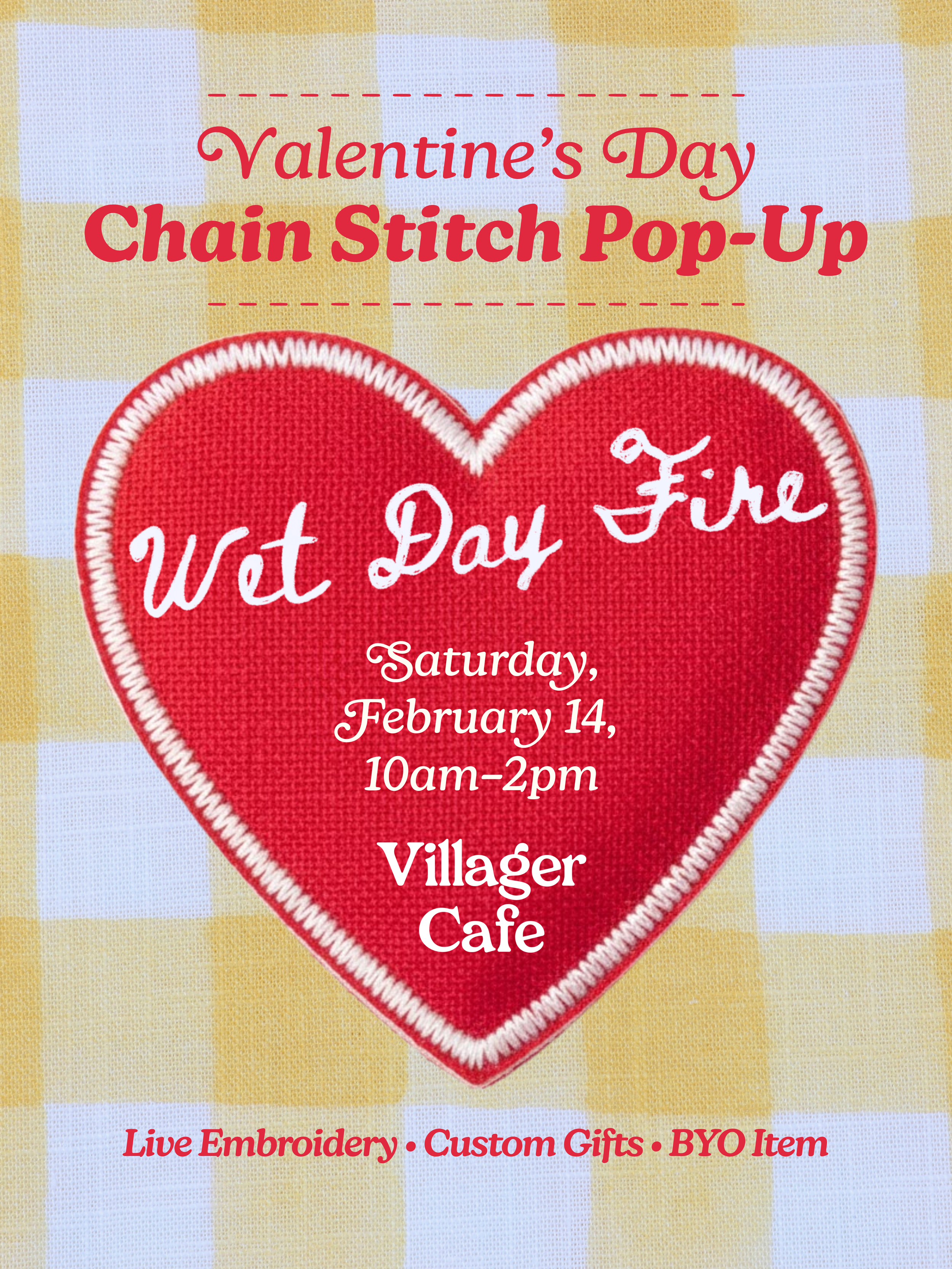 Valentine’s Day Chain Stitch Pop-Up