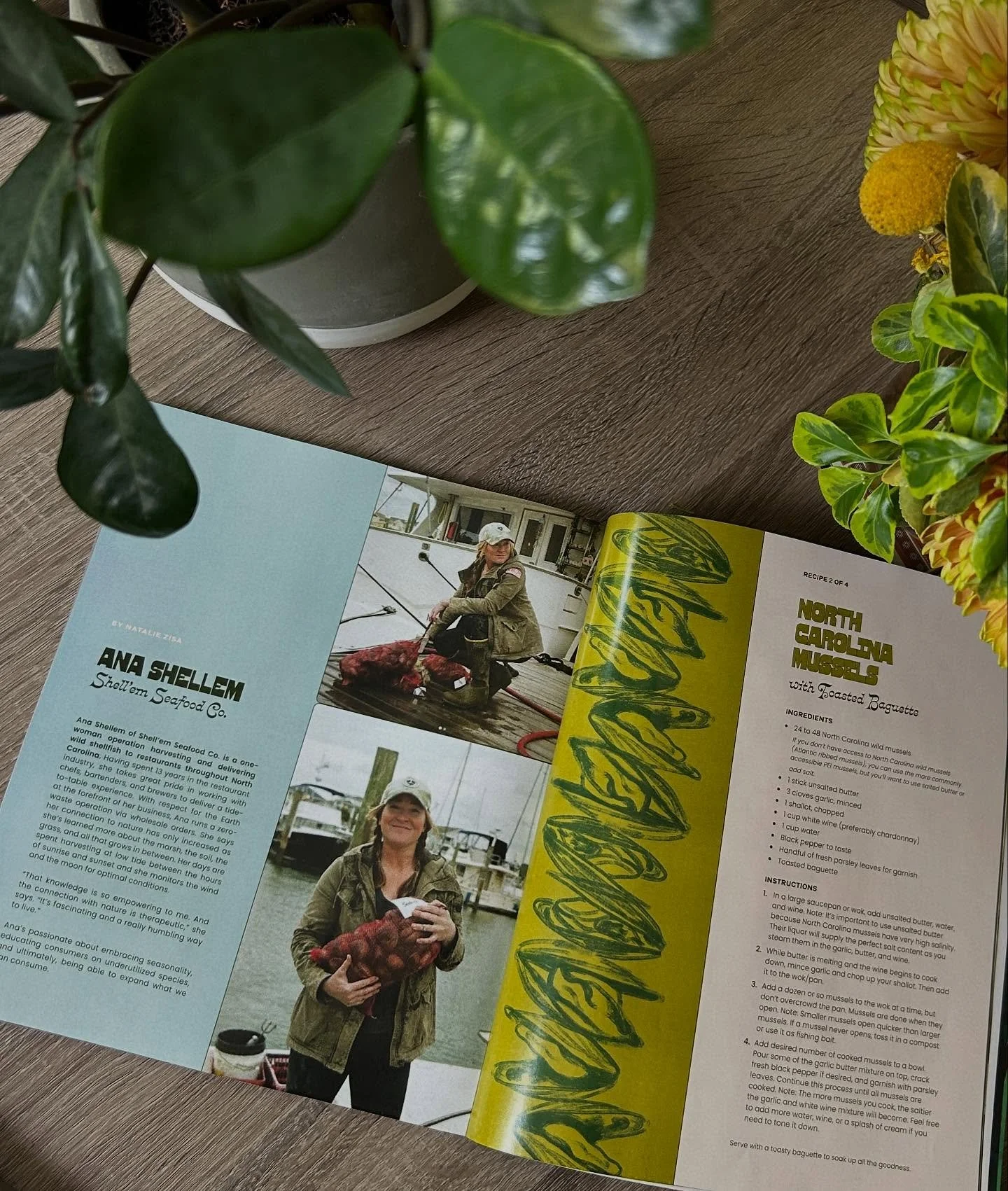 a perfectly curated coffee table and a byline in the @theflowtrip&hellip;

i spoke to @shellemseafoodco, linda.black.elk, and my faves at @rawrootscafe about cooking practices rooted in a connection to the Earth and recipes that will make your mouth 