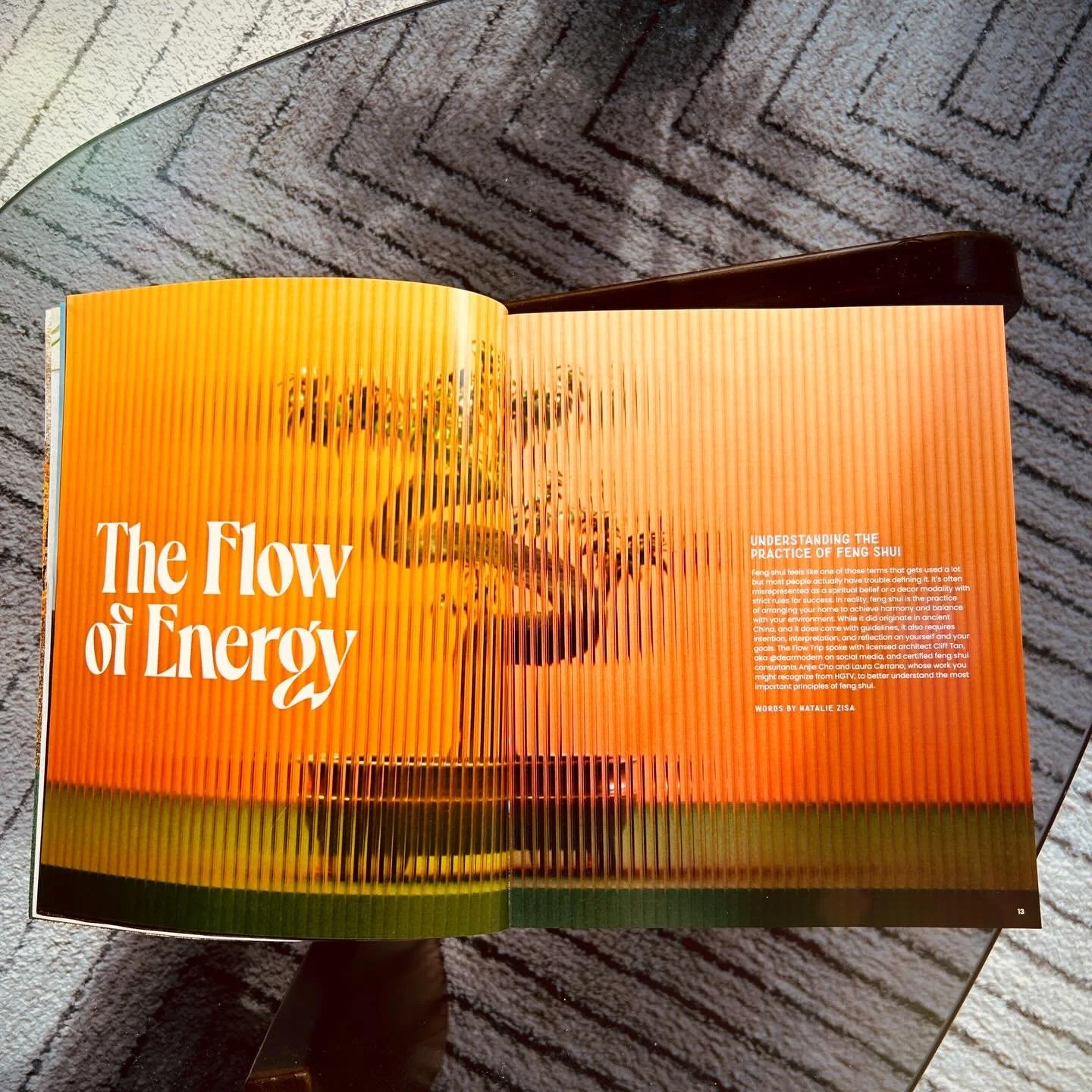 ten years later and i&rsquo;m still taking pictures of magazines with my name in them ✨

for @theflowtrip&rsquo;s home issue, i spoke to @anjiecho, @fengshuimanhattan, and @dearmodern about the basic principles of feng shui. 

&ldquo;Despite what oth