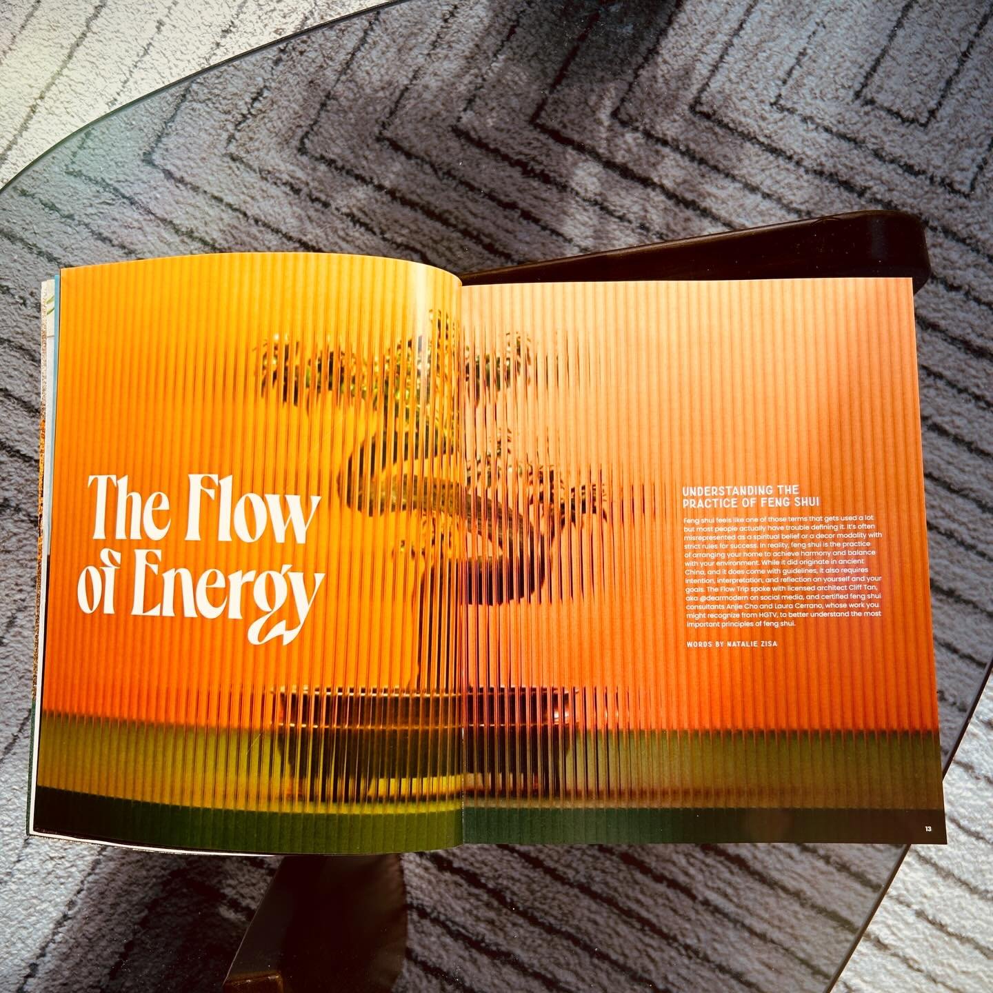 ten years later and i&rsquo;m still taking pictures of magazines with my name in them ✨

for @theflowtrip&rsquo;s home issue, i spoke to @anjiecho, @fengshuimanhattan, and @dearmodern about the basic principles of feng shui. 

&ldquo;Despite what oth