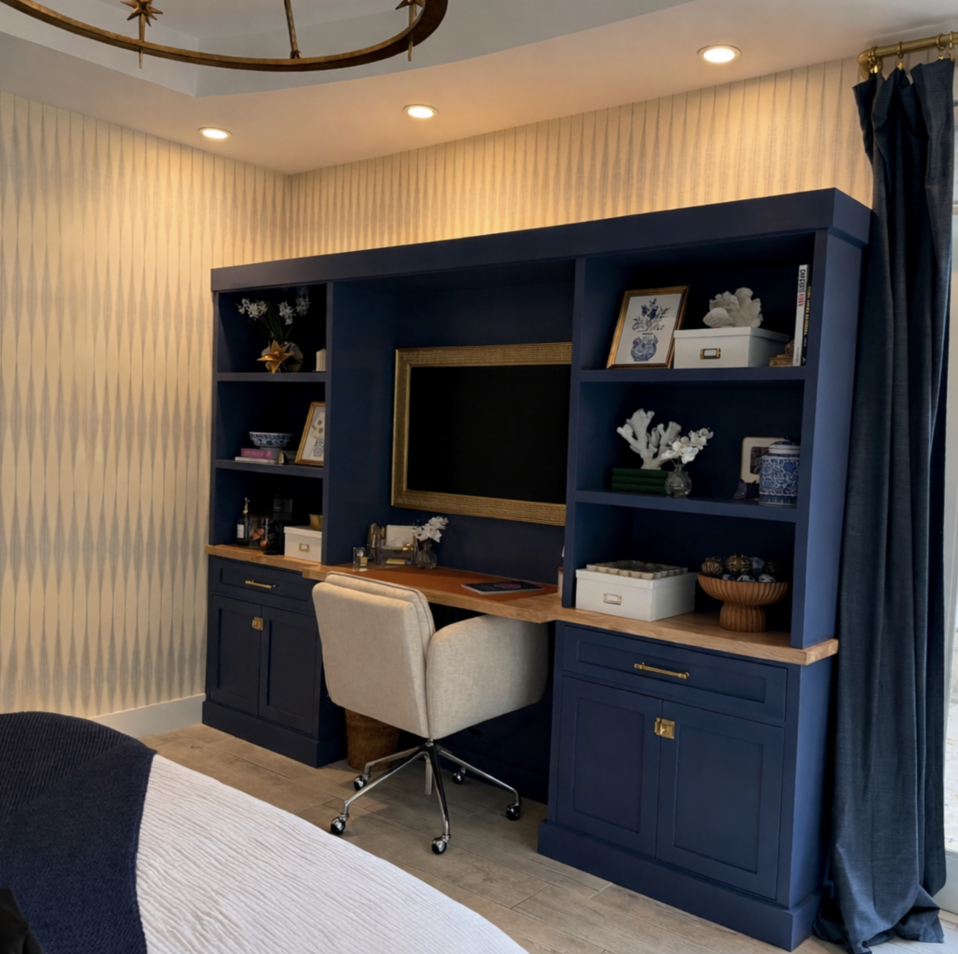 Pinecrest interior design bedroom remodel custom cabinetry