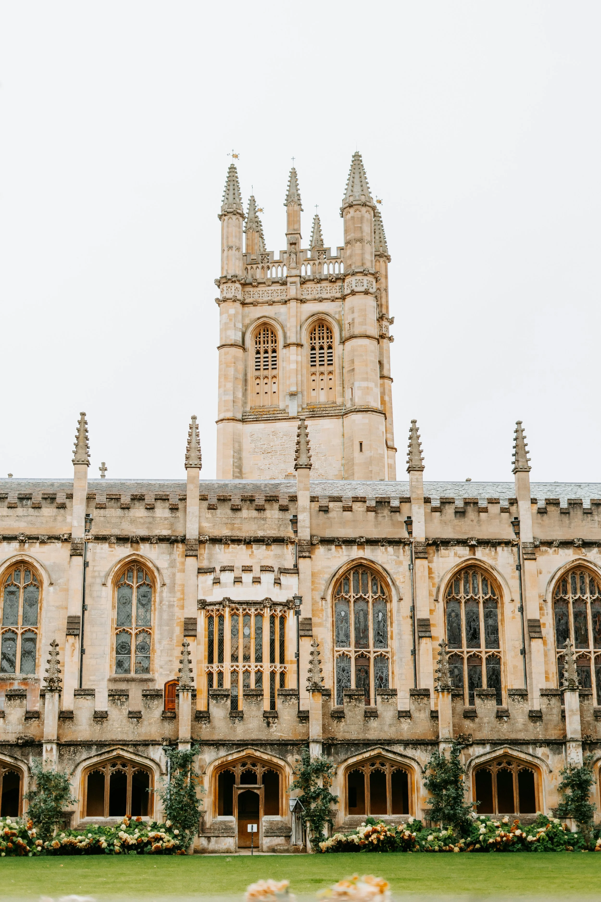 A bespoke historic English wedding venue with gothic architecture managed by Lalla Crippa London wedding planner