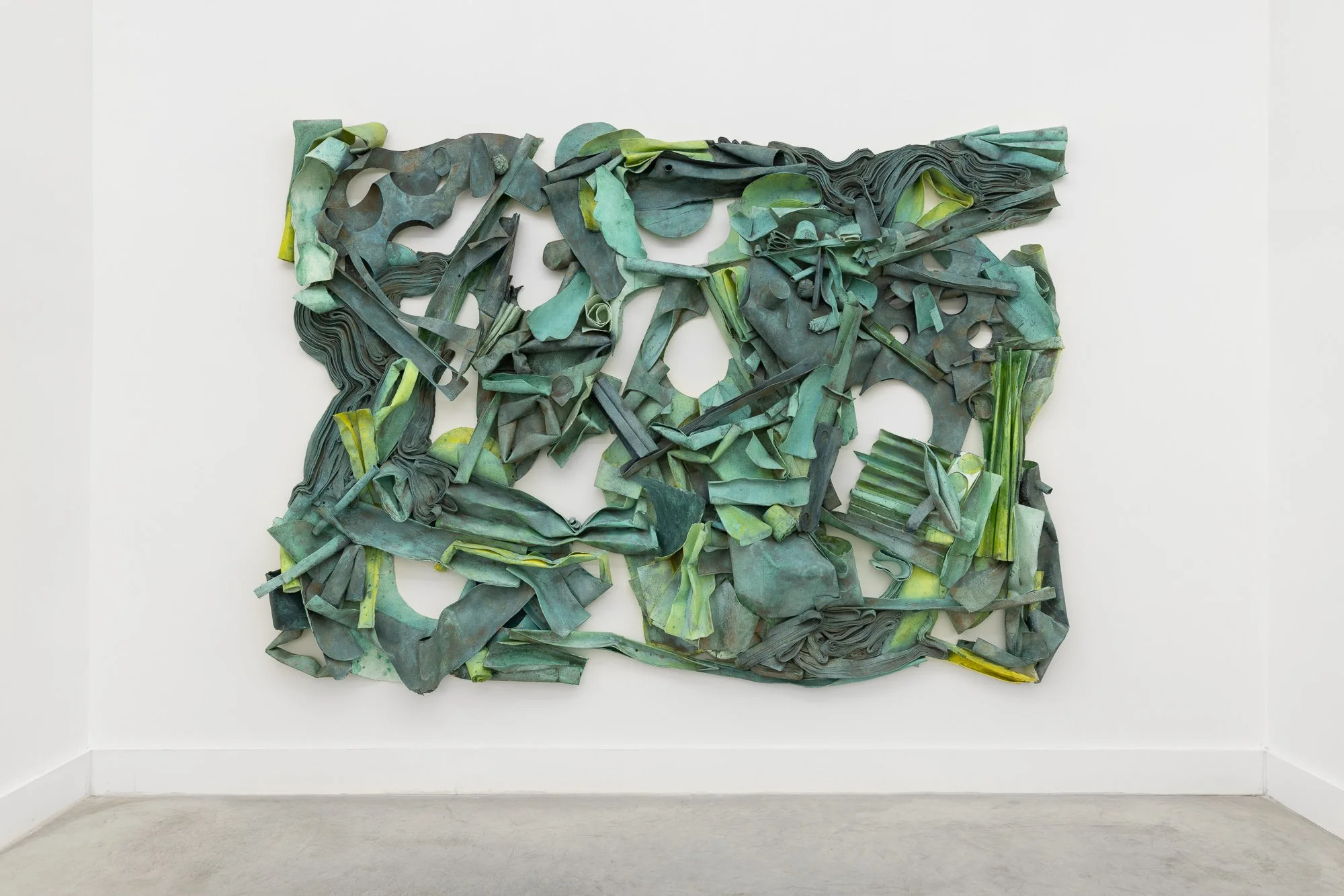   Untitled , 2025  Mixed media on paper  200 × 300 × 20 cm 