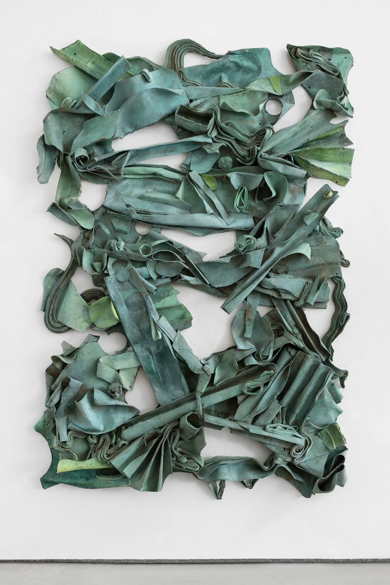   Untitled (Indian birds) , 2023  Mixed media on paper  218 × 147 × 17 cm  MACAM Collection 