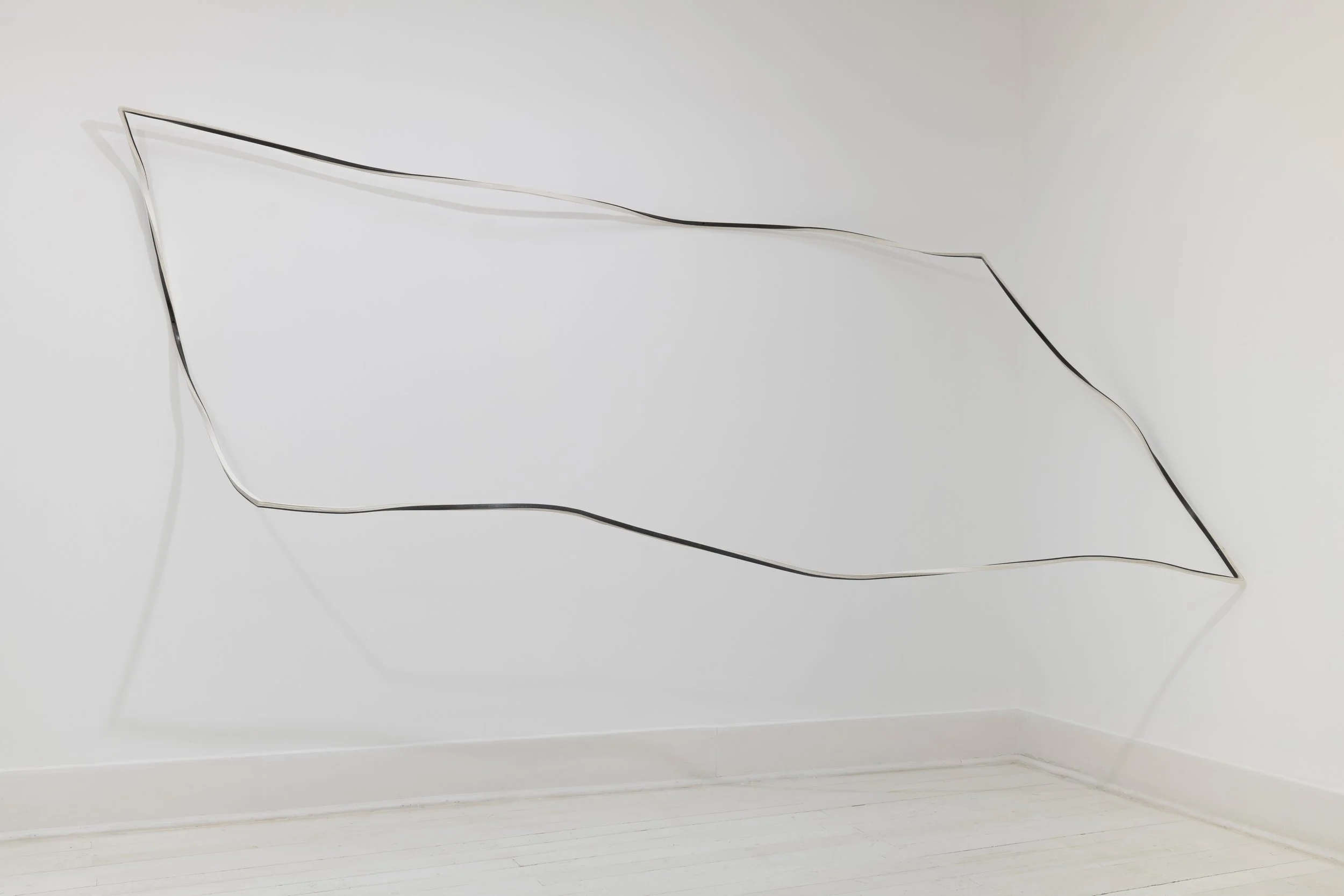  Untitled - Phantom , 2026  Iron and paper  55 × 70 × 16 cm  Photograph by TSPT     