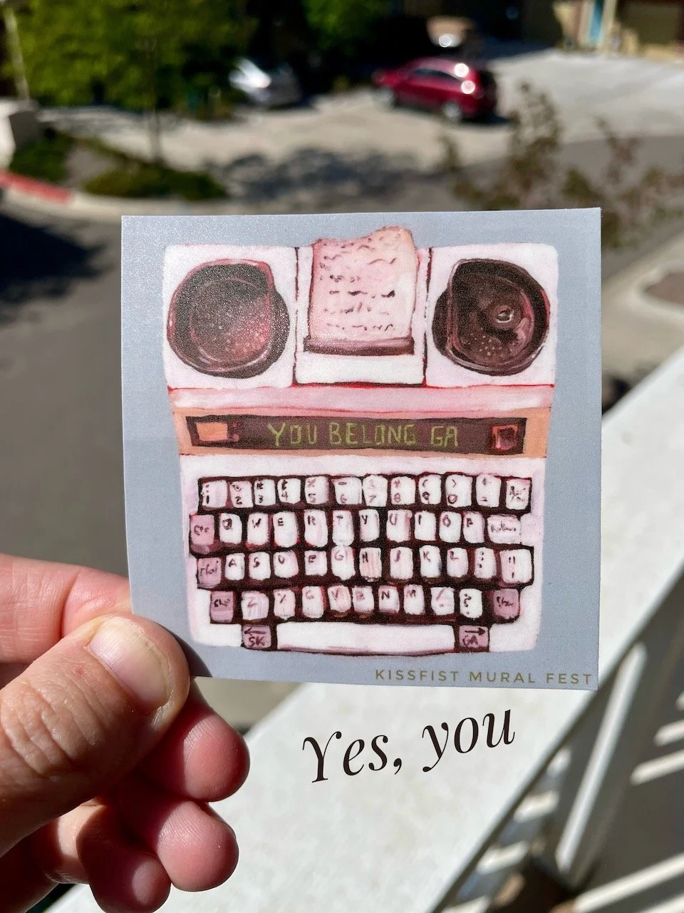 YOU BELONG  TTY Sticker