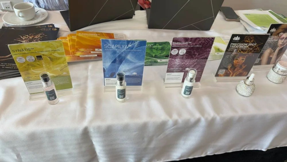 Samples you could pick up and rub in.