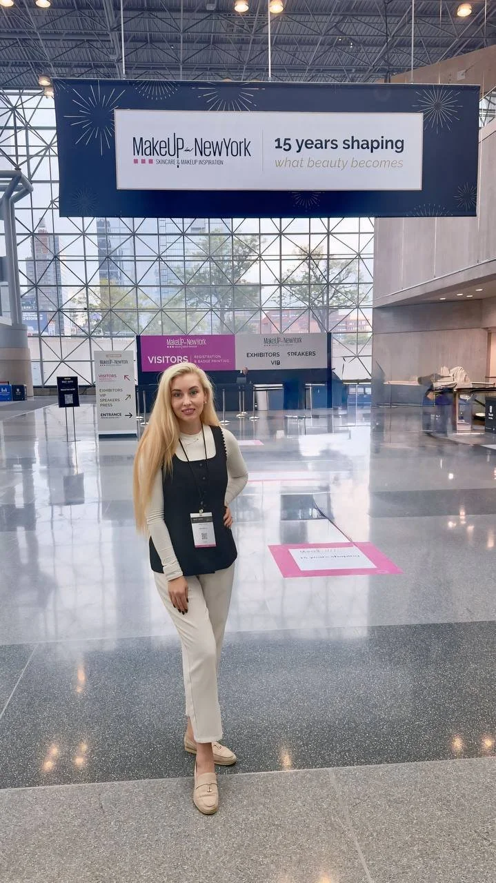 At the entrance to the show floor.