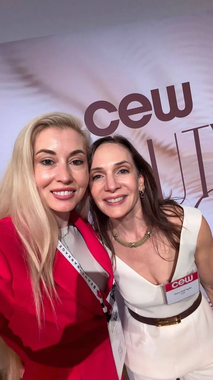 Natalie Vaulin with Elana Drell Szyfer at CEW Beauty Expo
